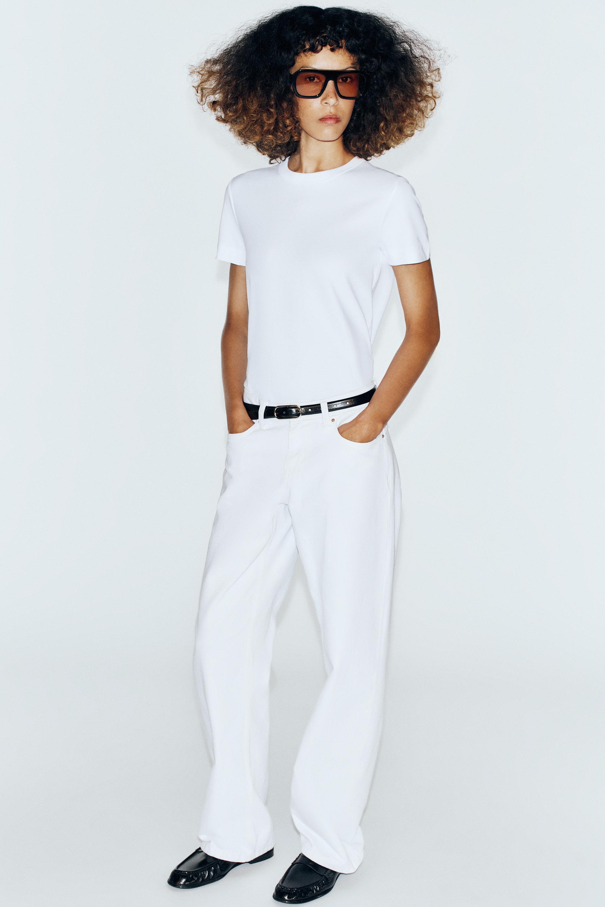 Футболка из интерлока с коротким рукавом — ZARA