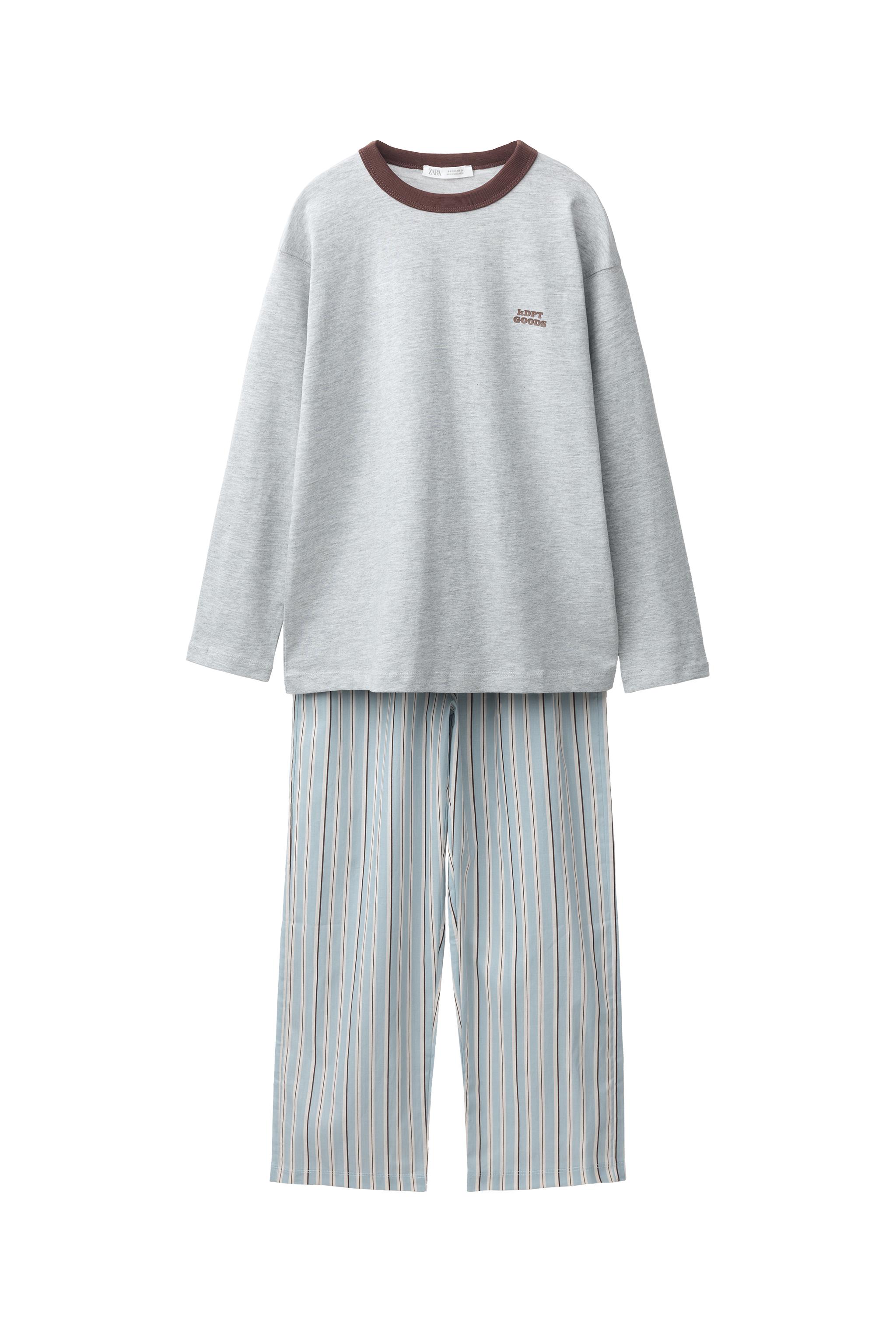 Комплект пижамы в полоску для детей 6-14 лет — ZARA