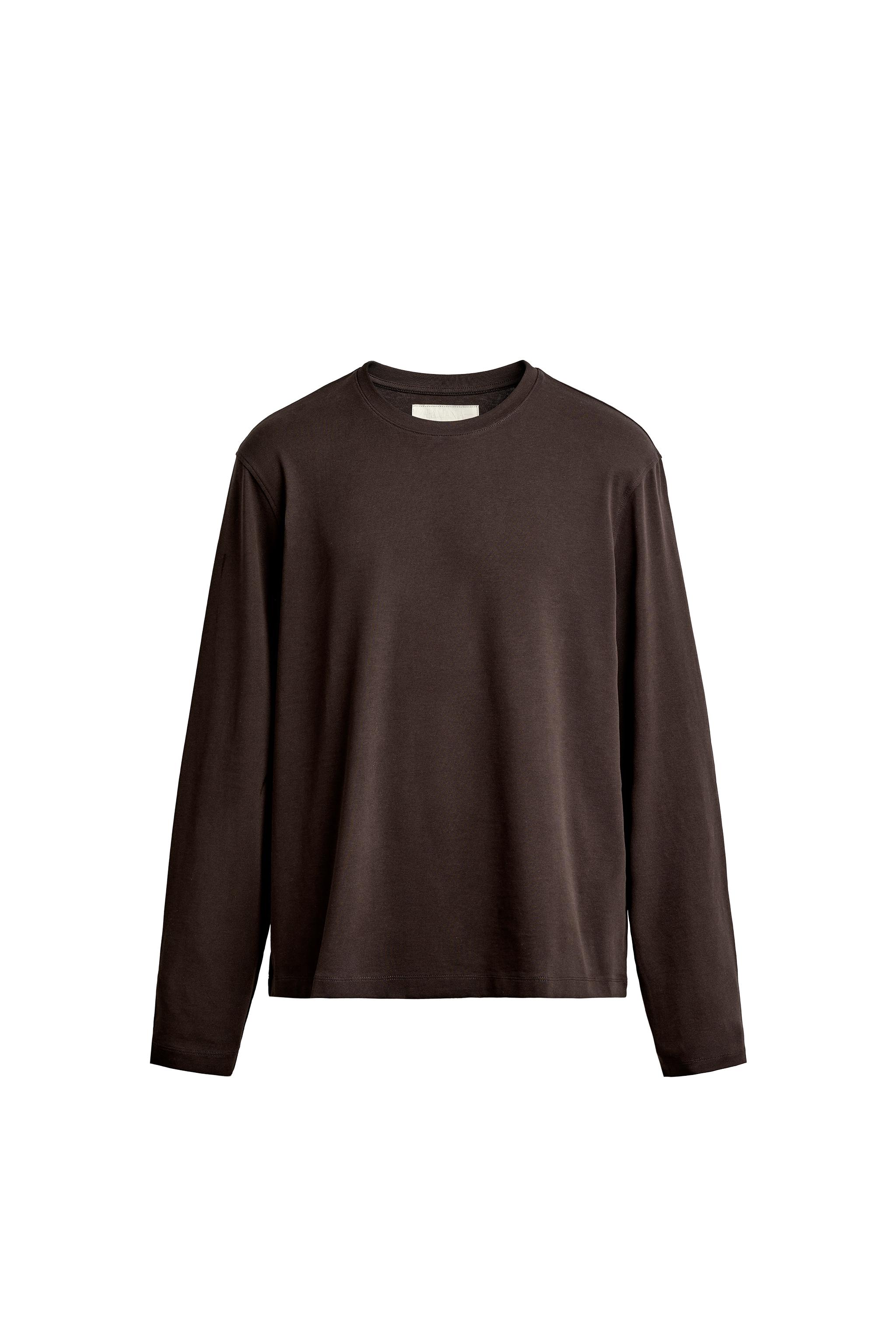 Футболка классического кроя с длинным рукавом — ZARA