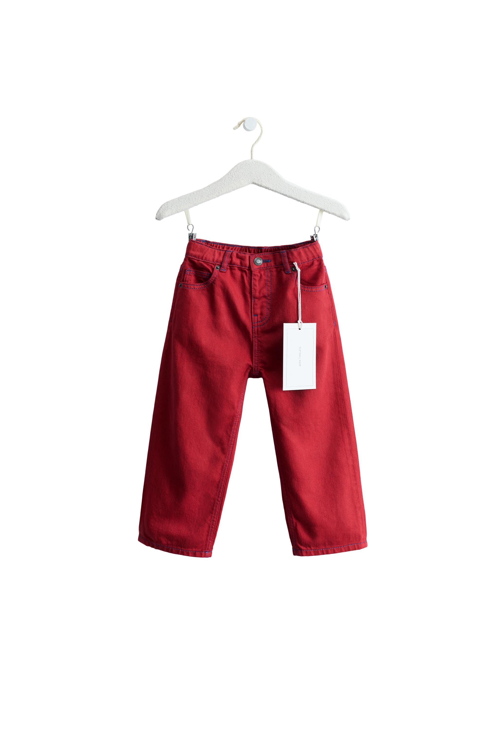 ZARA TIMELESS — БРЮКИ ИЗ ТВИЛА С КОНТРАСТНОЙ ОТСТРОЧКОЙ — ZARA