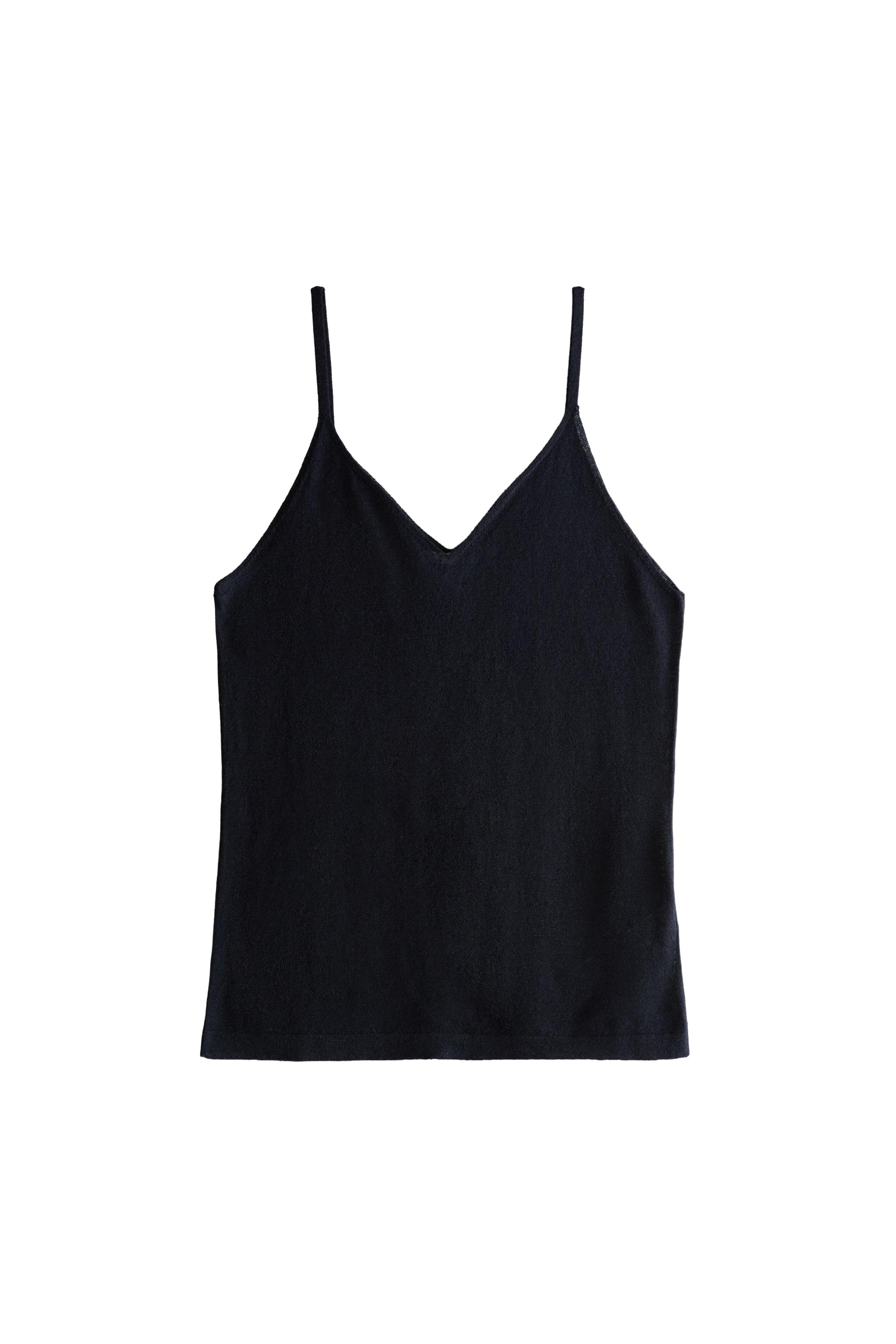 PLAIN WOOL SILK TOP — ZARA