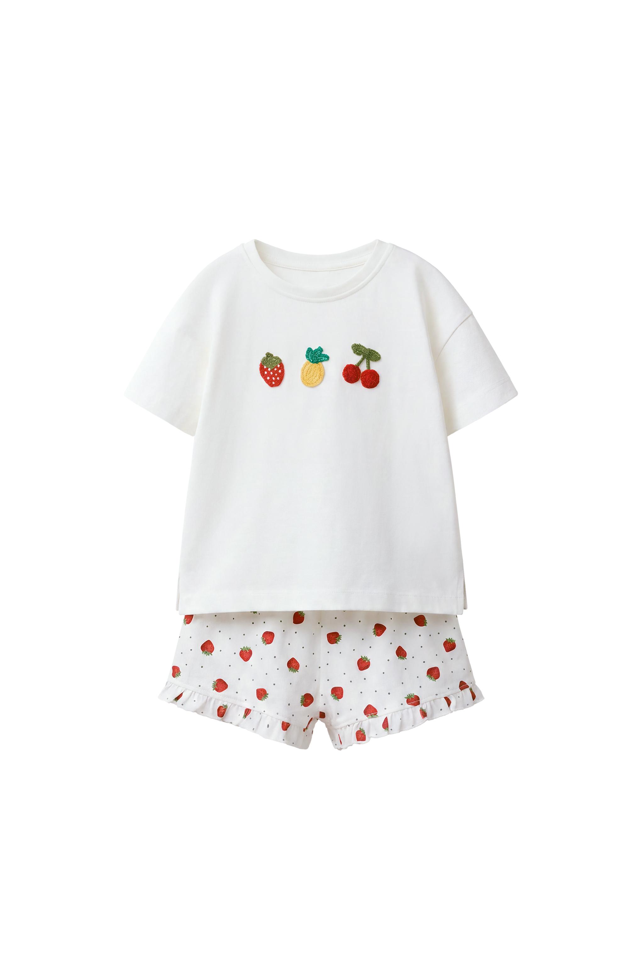 1,5–6 ЛЕТ/ ПИЖАМА С ВЯЗАНЫМИ ФРУКТАМИ — ZARA