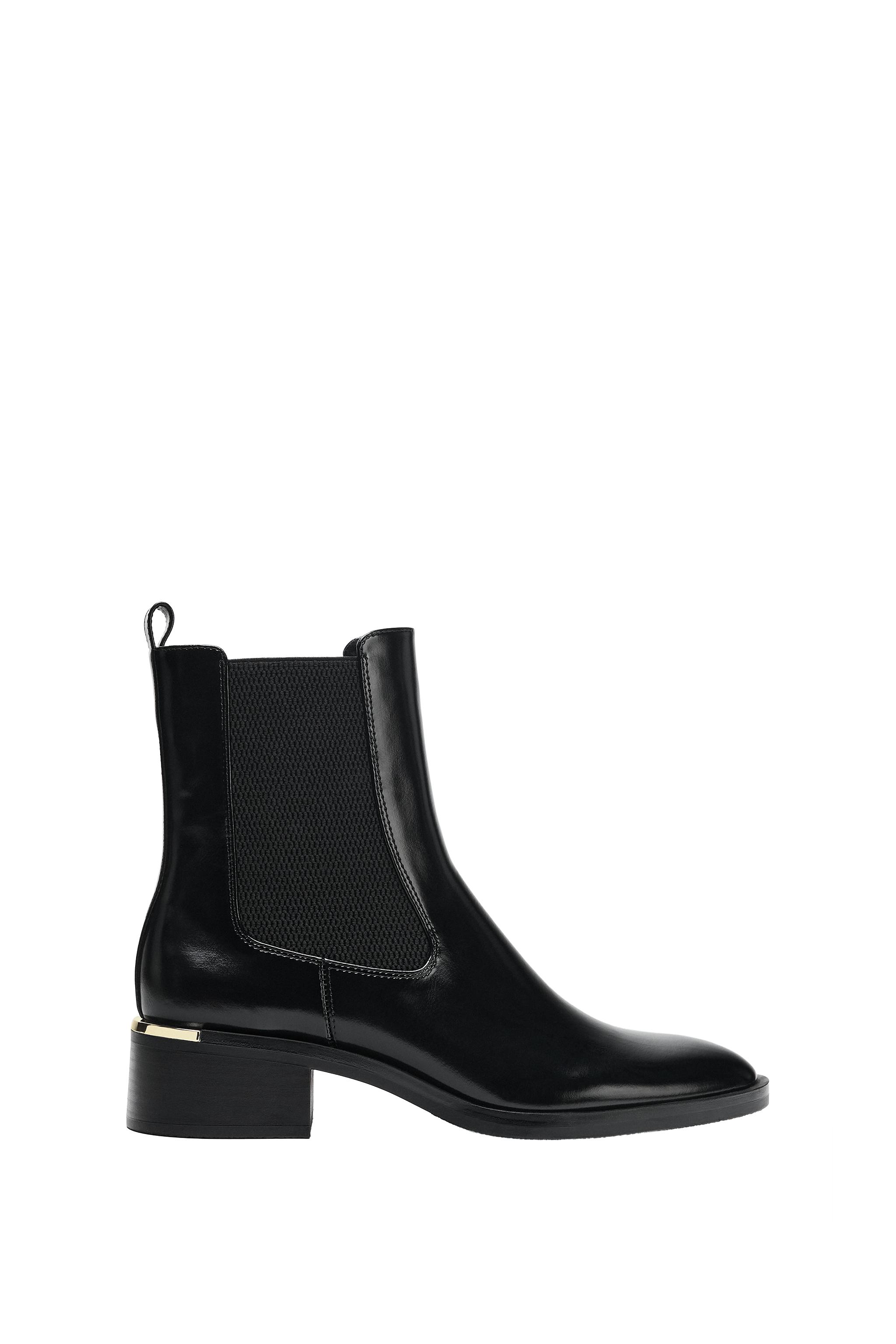 БОТИЛЬОНЫ НА КАБЛУКЕ С МЕТАЛЛИЧЕСКОЙ ДЕТАЛЬЮ — ZARA