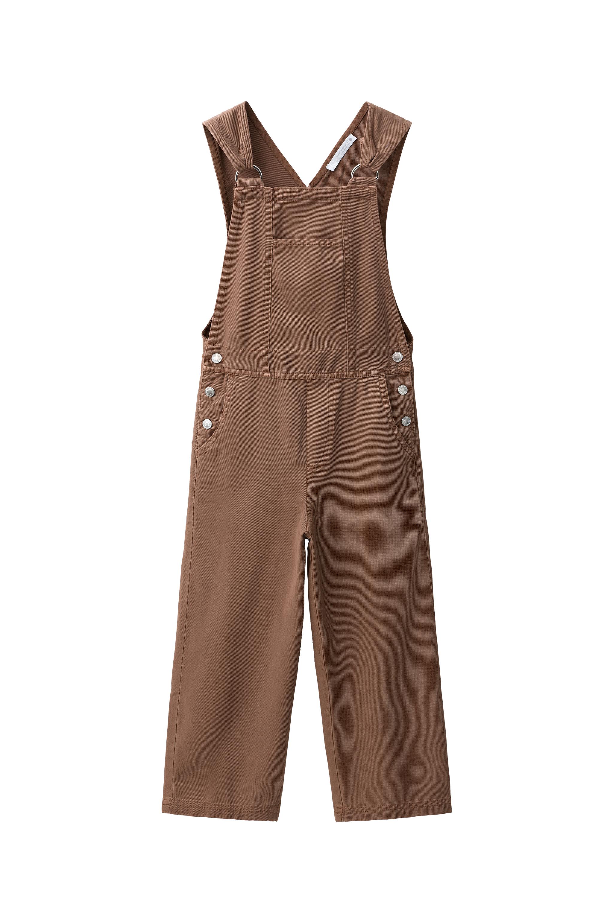 Комбинезон из смесового льна полной длины — ZARA
