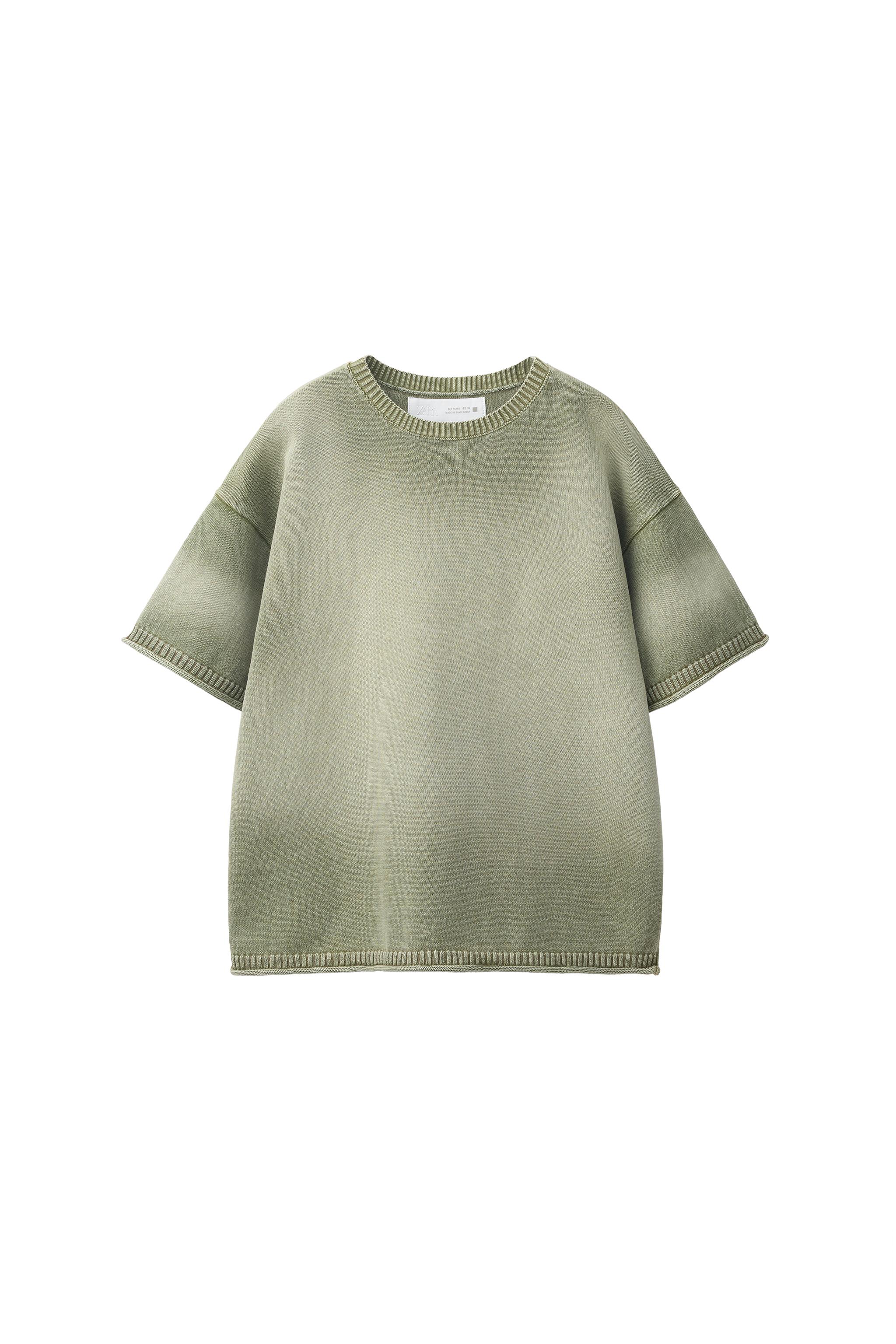 Футболка с эффектом выцветания — ZARA