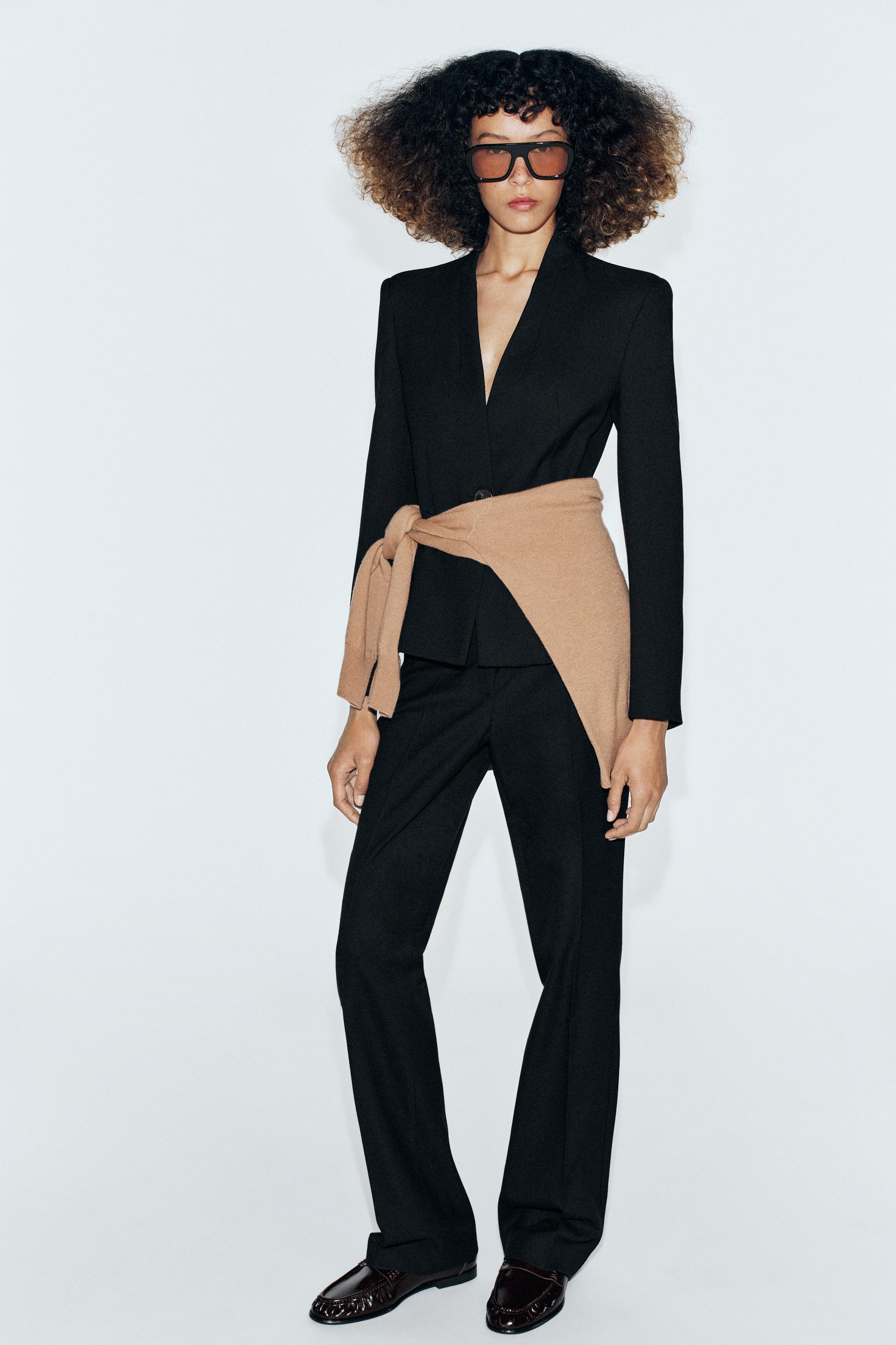 Блейзер с плечевыми накладками — ZARA