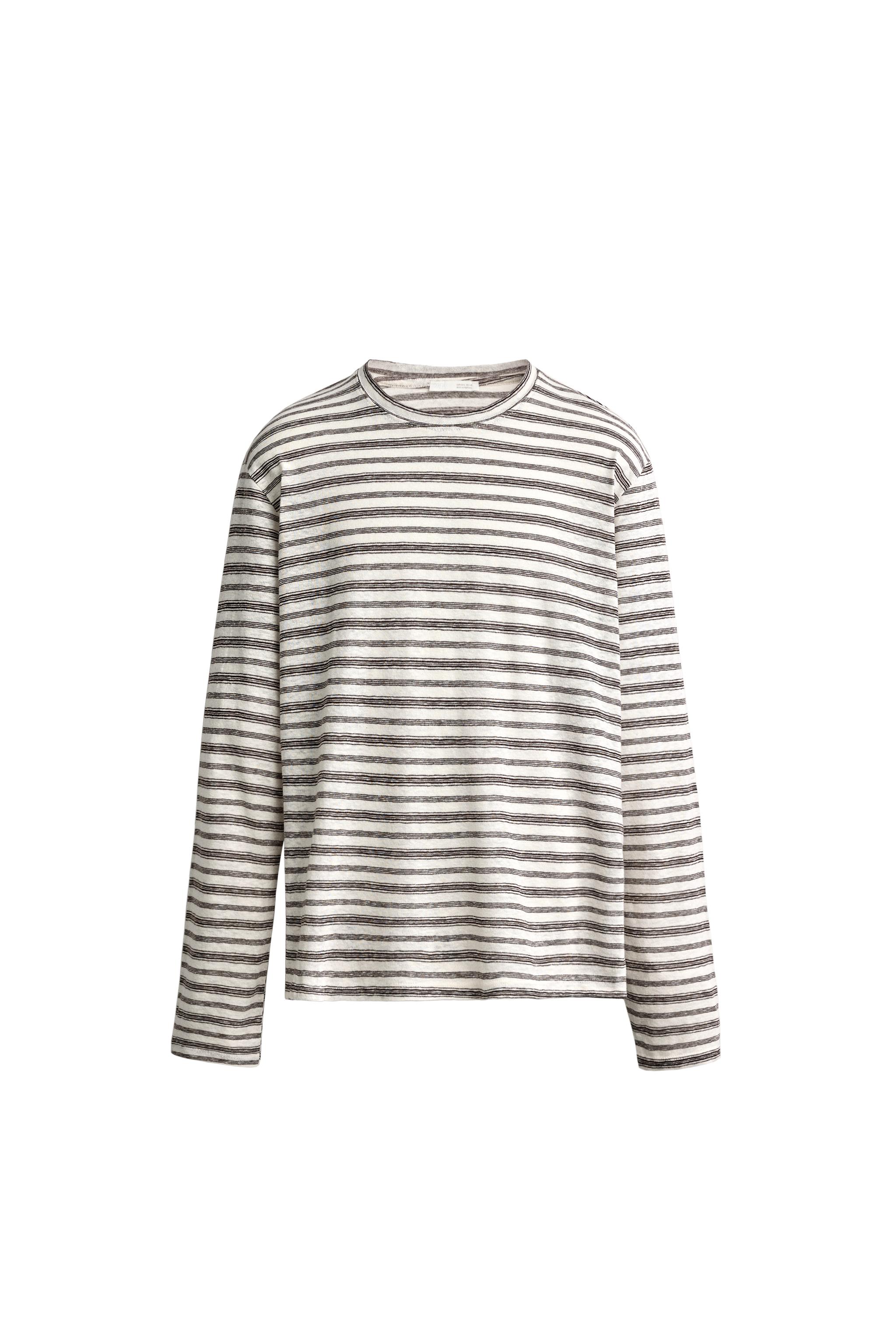 Футболка в полоску свободного кроя — ZARA