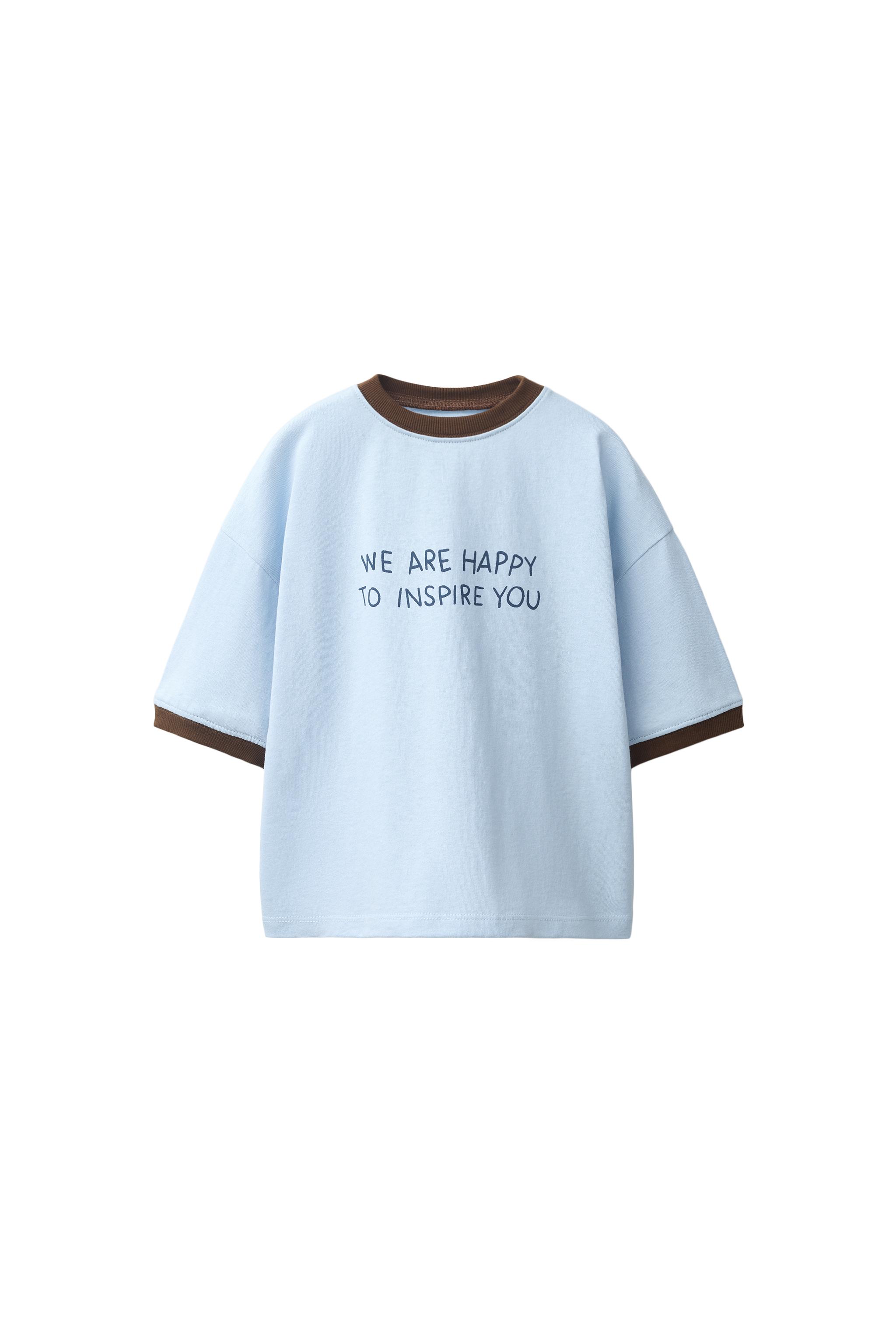 ФУТБОЛКА С НАДПИСЬЮ — ZARA
