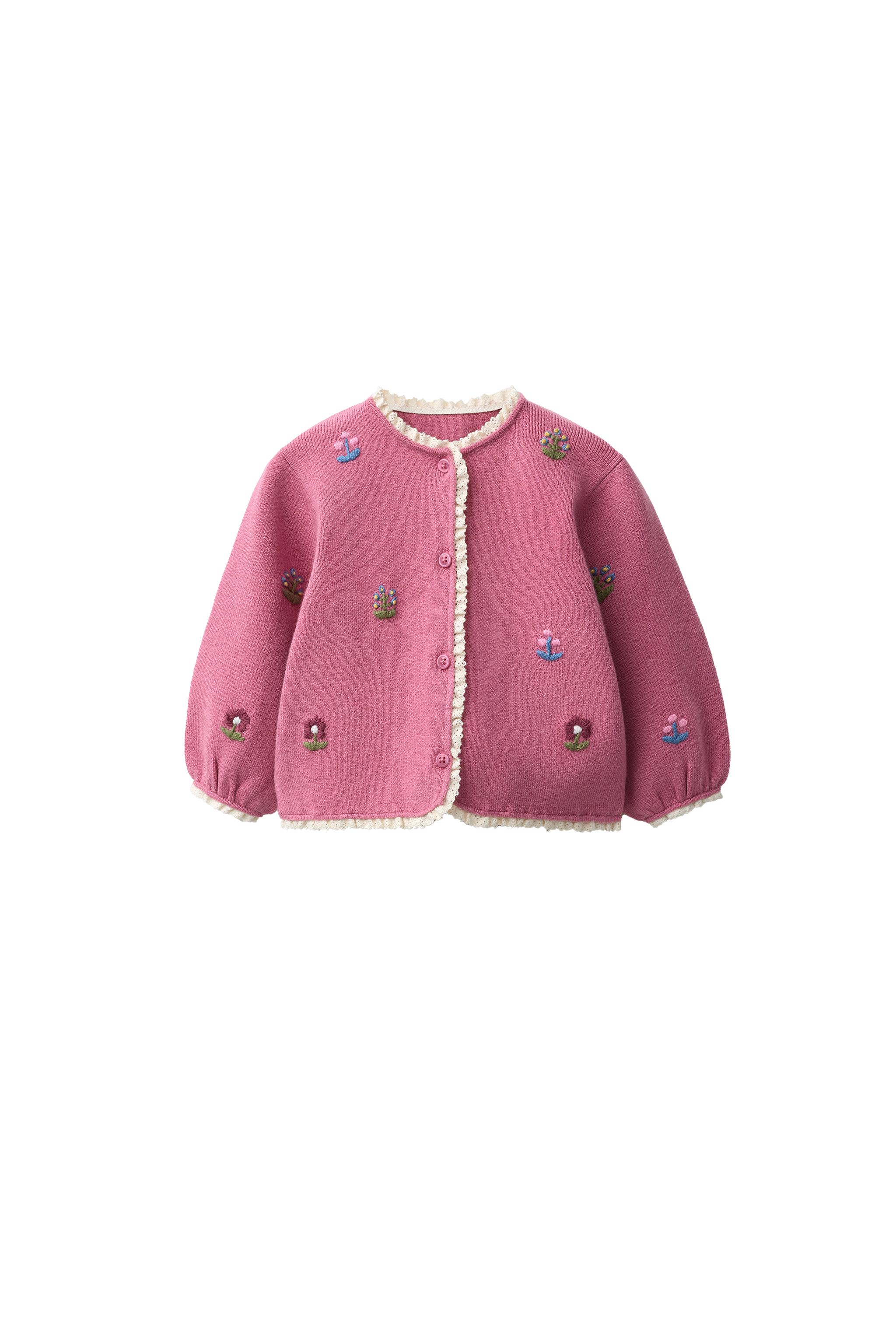 КАРДИГАН С ВЫШИТЫМИ ЦВЕТАМИ — ZARA