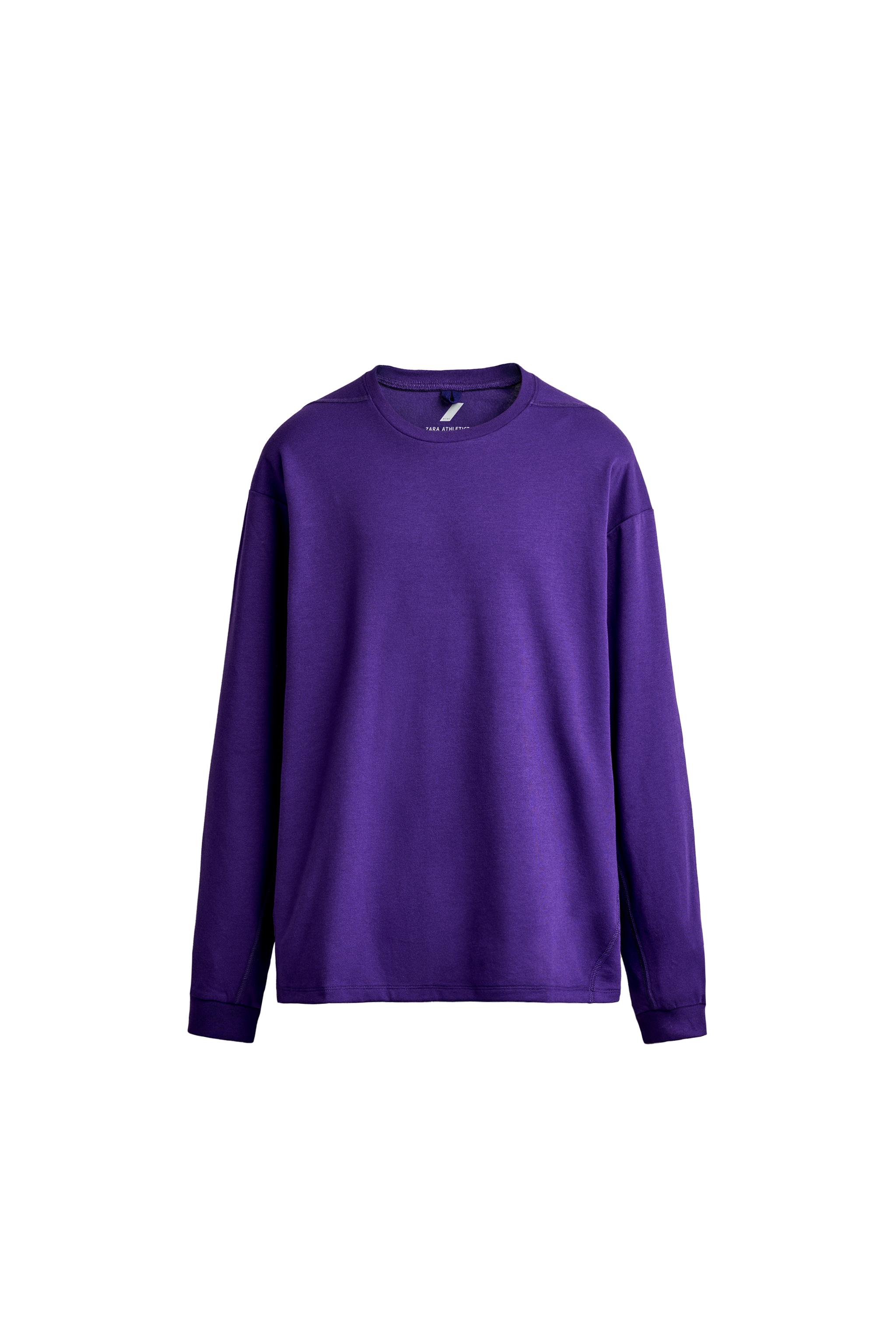 СПОРТИВНАЯ ФУТБОЛКА С ДЛИННЫМ РУКАВОМ — ZARA