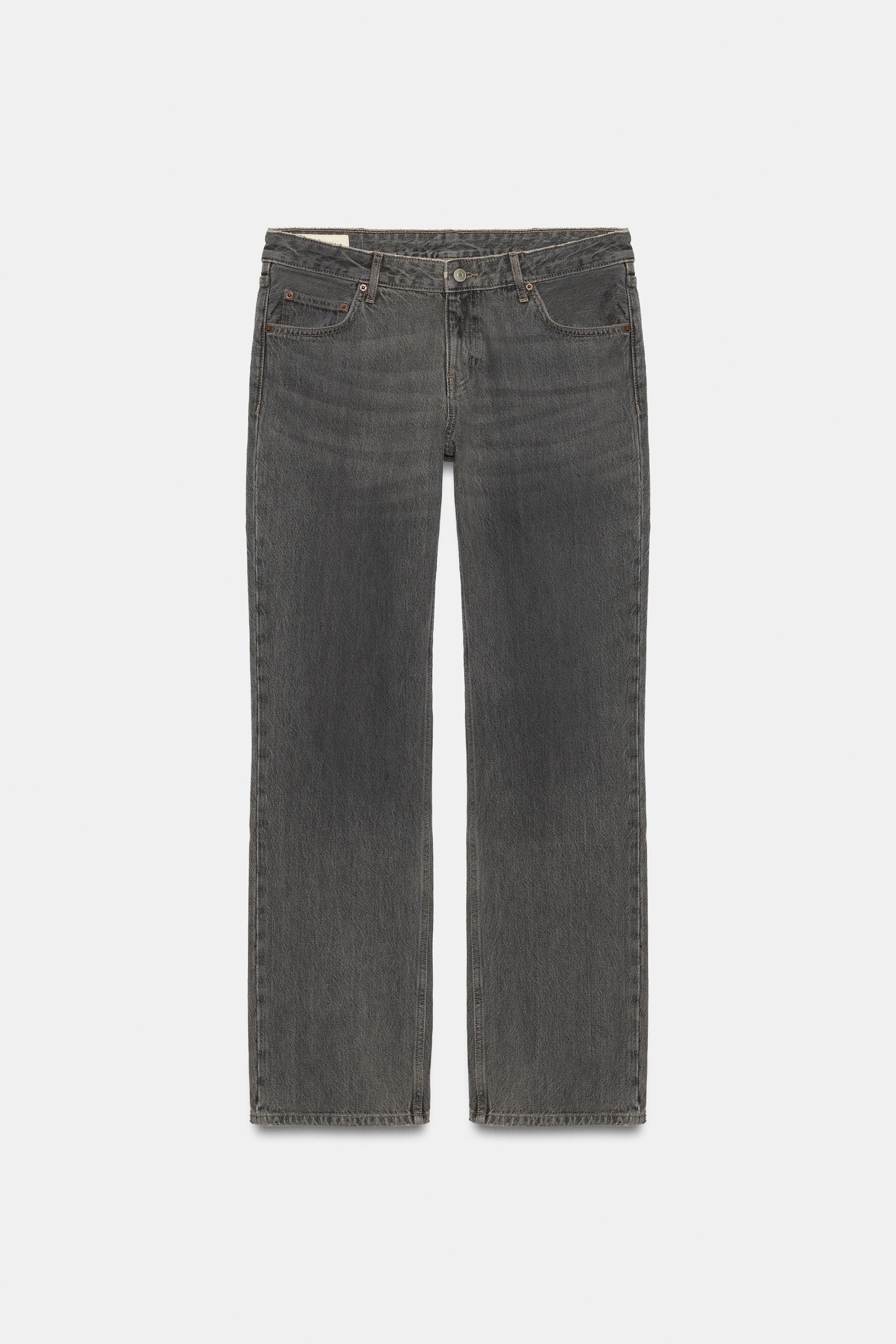 STRAIGHT-LEG LOW-RISE TRF JEANS — ZARA
