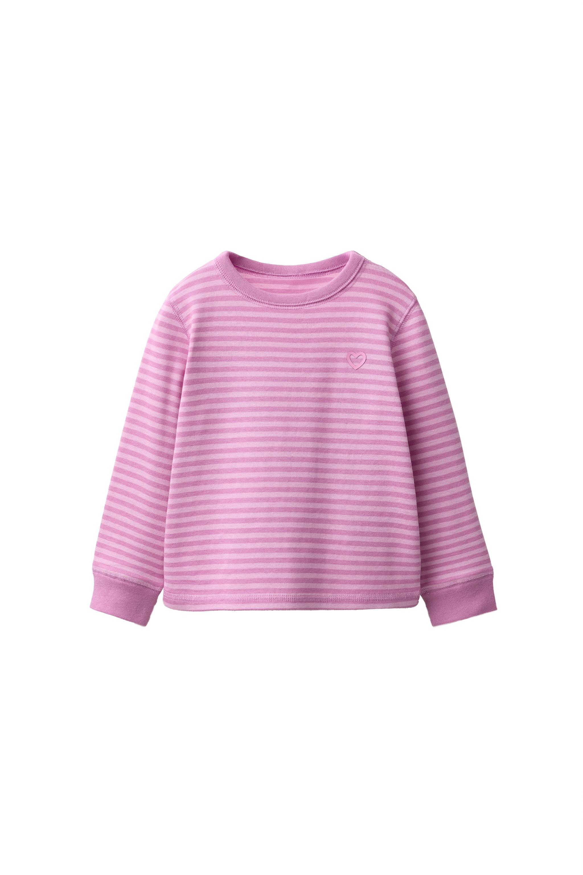 Футболка в полоску с вышитым сердечком — ZARA