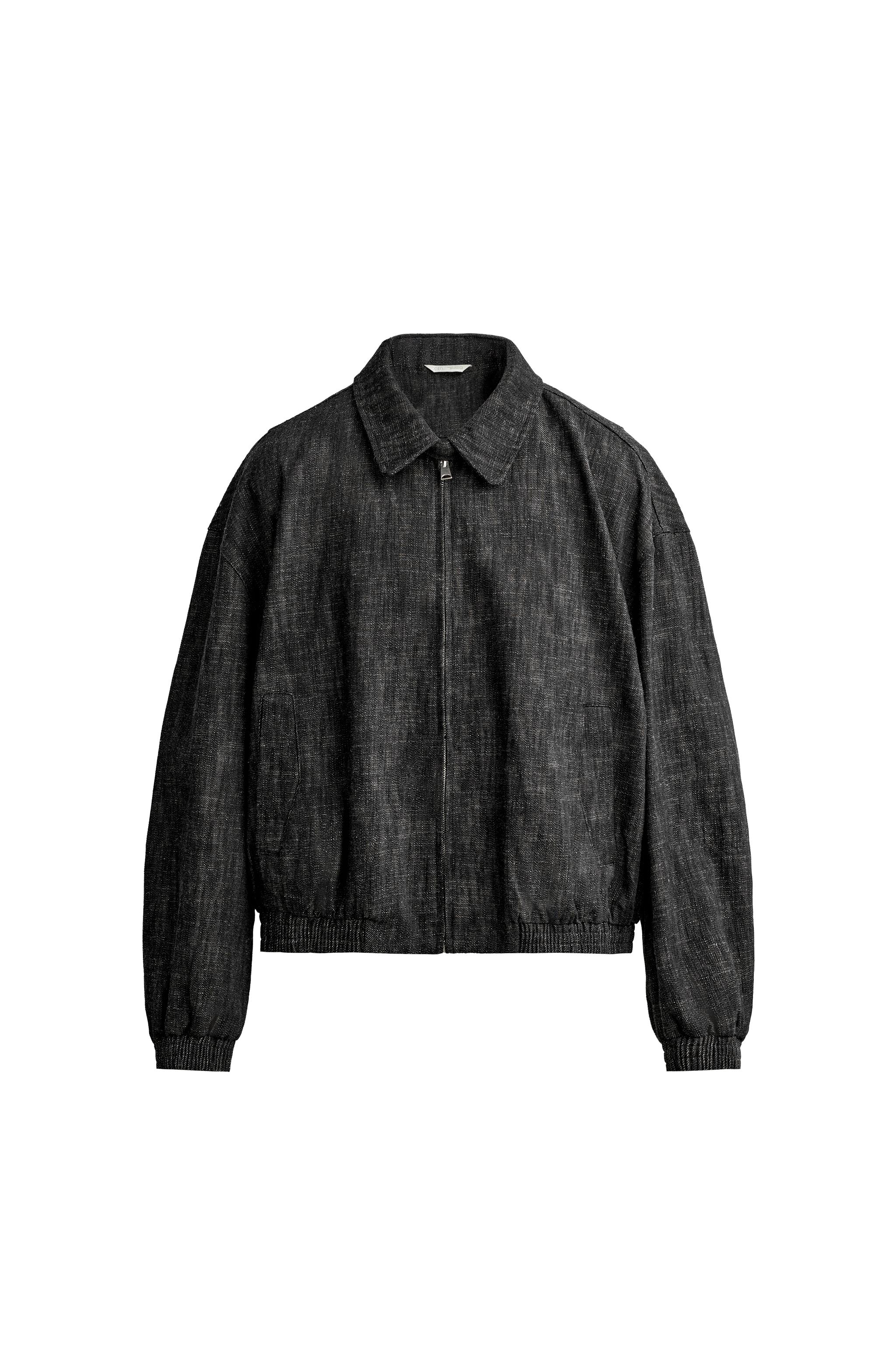 Фактурная куртка из смесового хлопка — ZARA