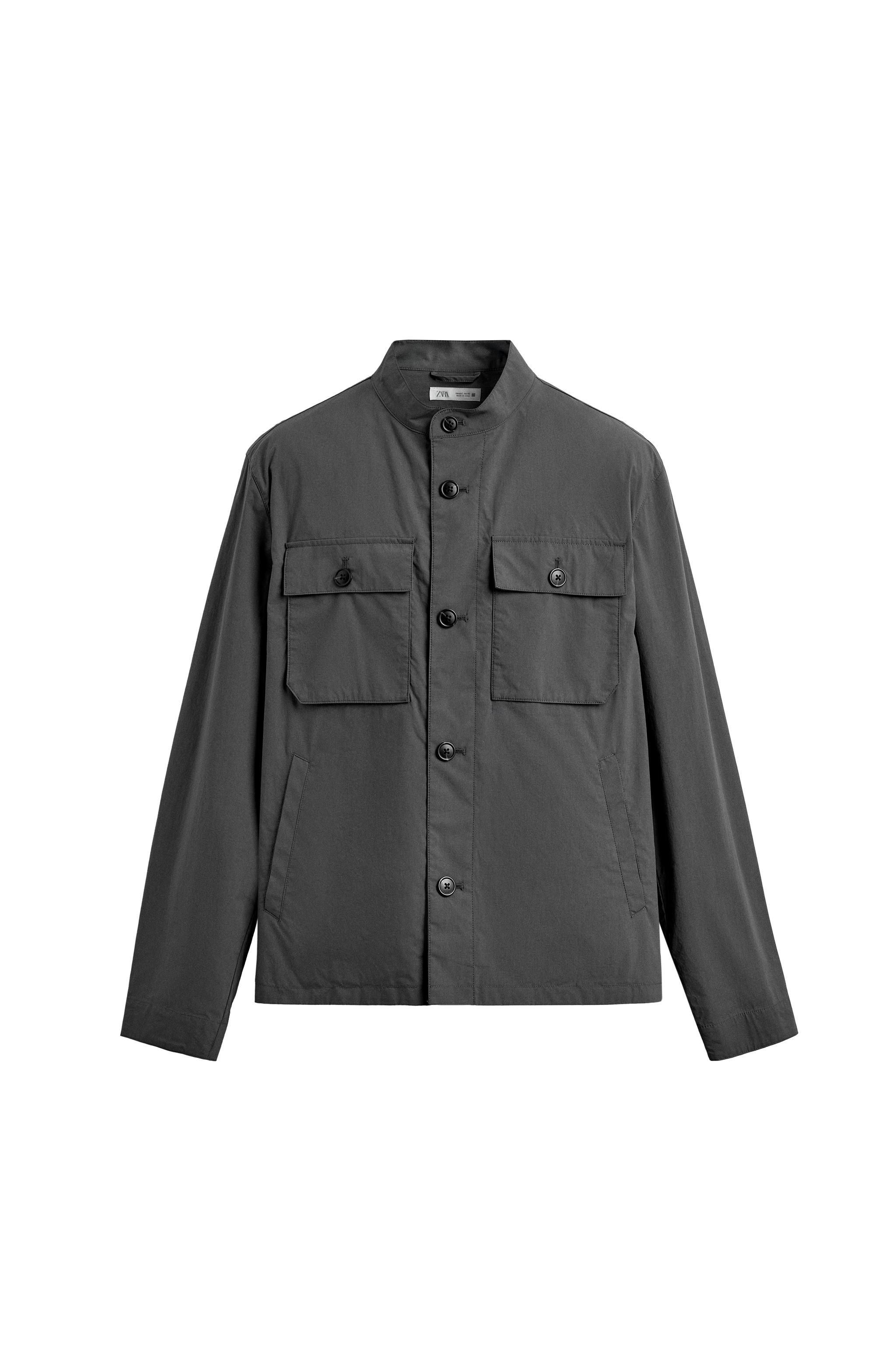 КУРТКА-РУБАШКА ИЗ ХЛОПКА С КАРМАНАМИ — ZARA