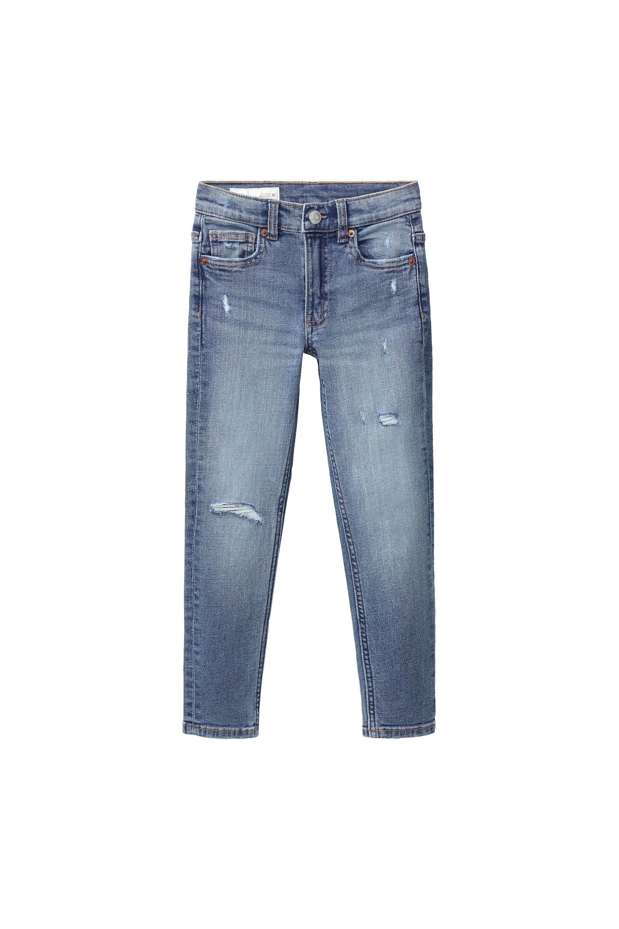 Рваные облегающего кроя джинсы — ZARA
