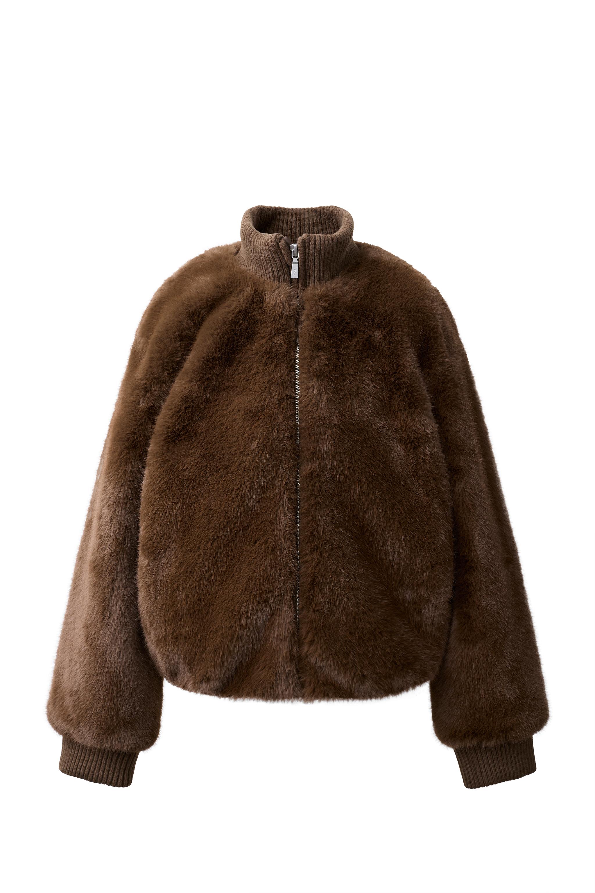 FAUX FUR JACKET — ZARA