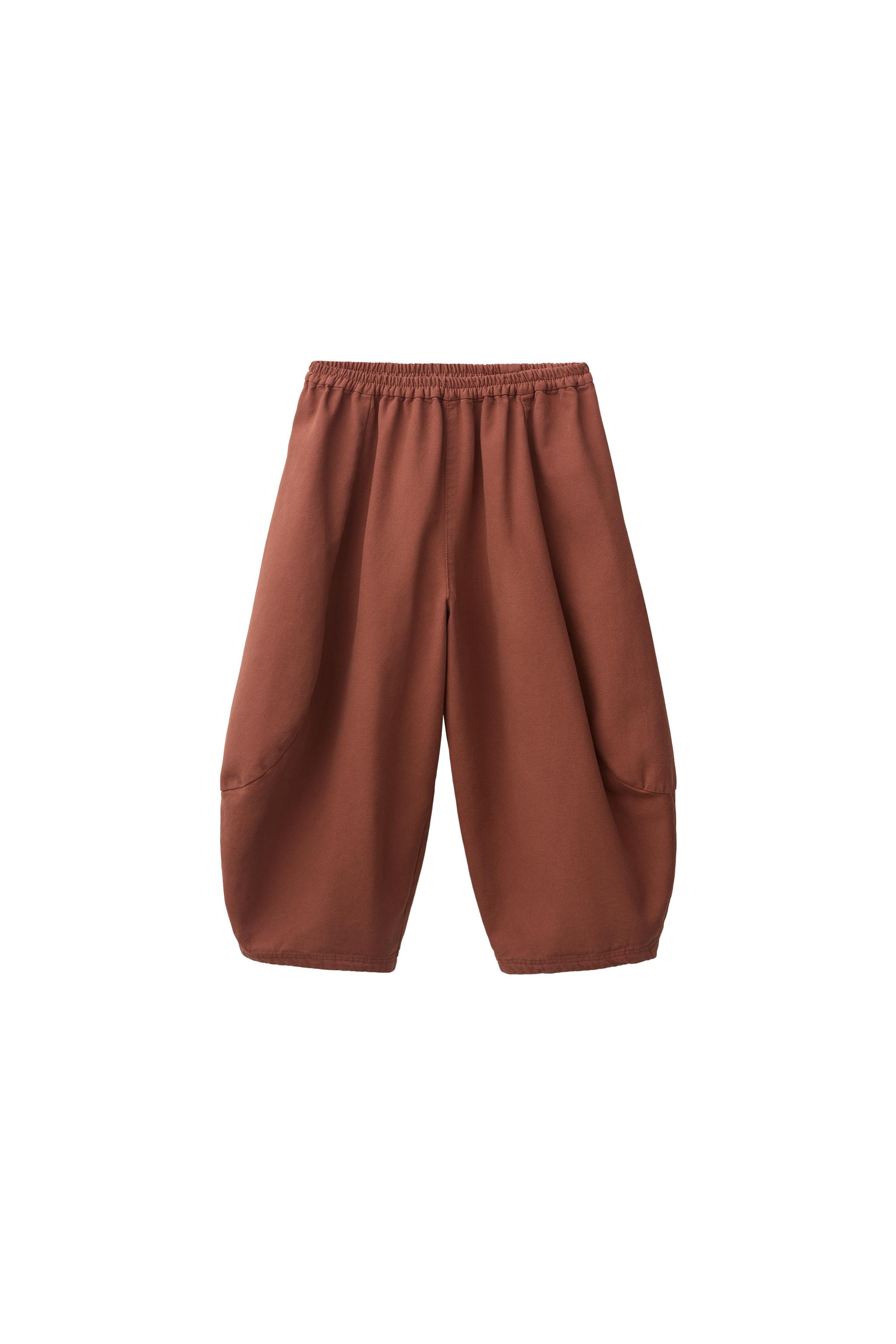 ОДНОТОННЫЕ БРЮКИ-БАНАНЫ — ZARA