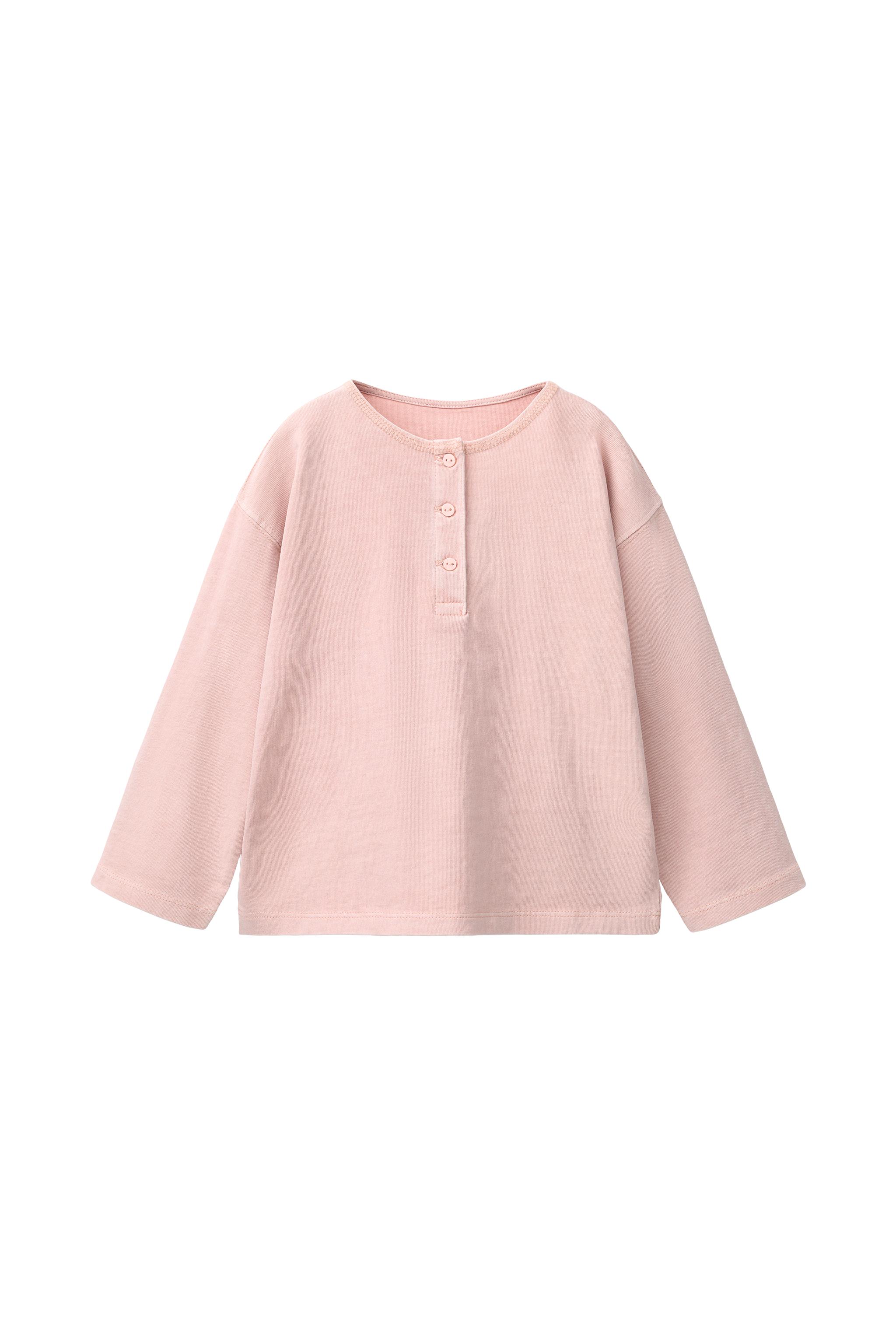 ФУТБОЛКА С ВОРОТНИКОМ ХЕНЛИ — ZARA