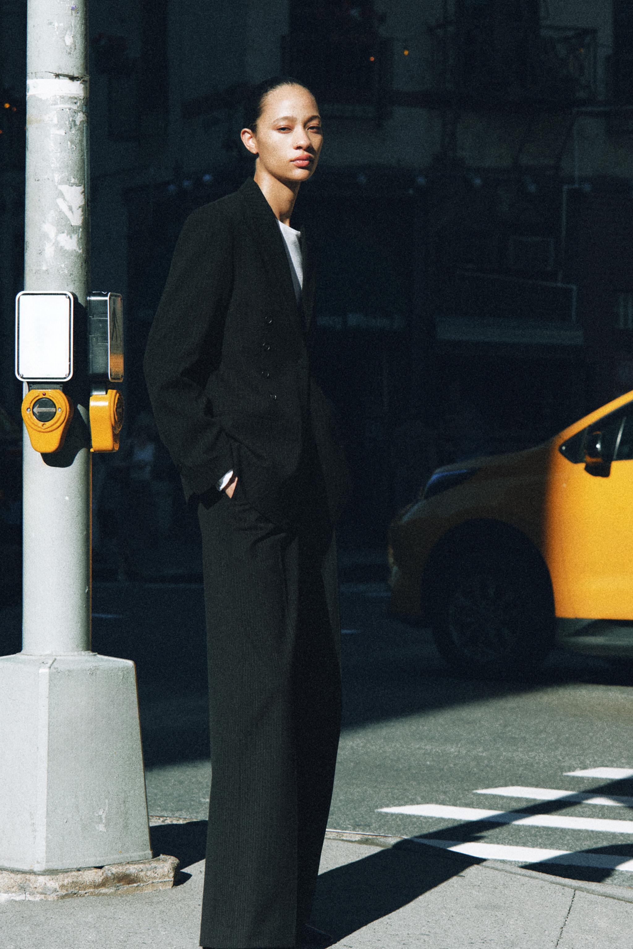 Блейзер ZW COLLECTION в полоску — ZARA