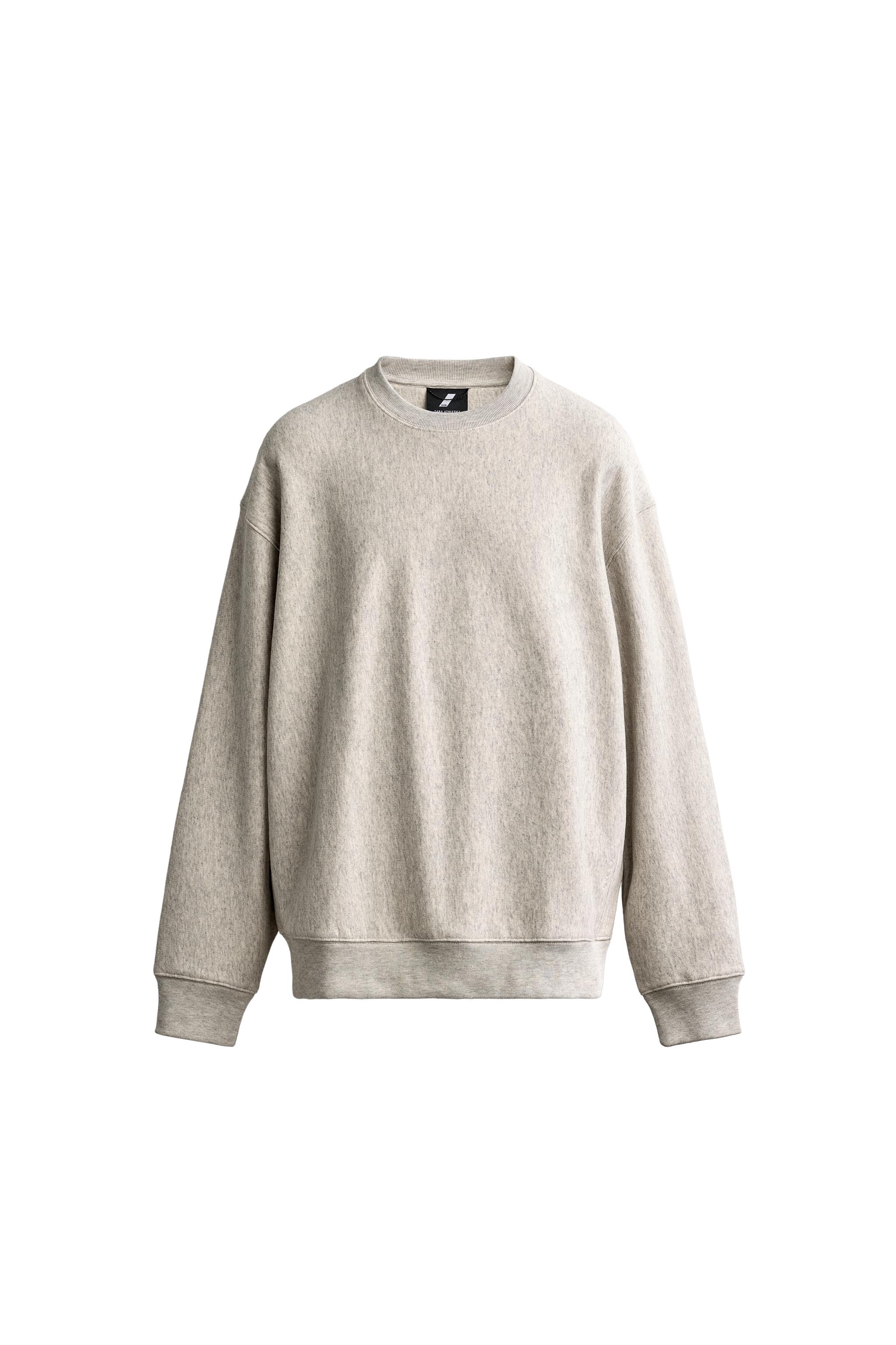 ХЛОПКОВАЯ ТОЛСТОВКА С КРУГЛЫМ ВЫРЕЗОМ — ZARA