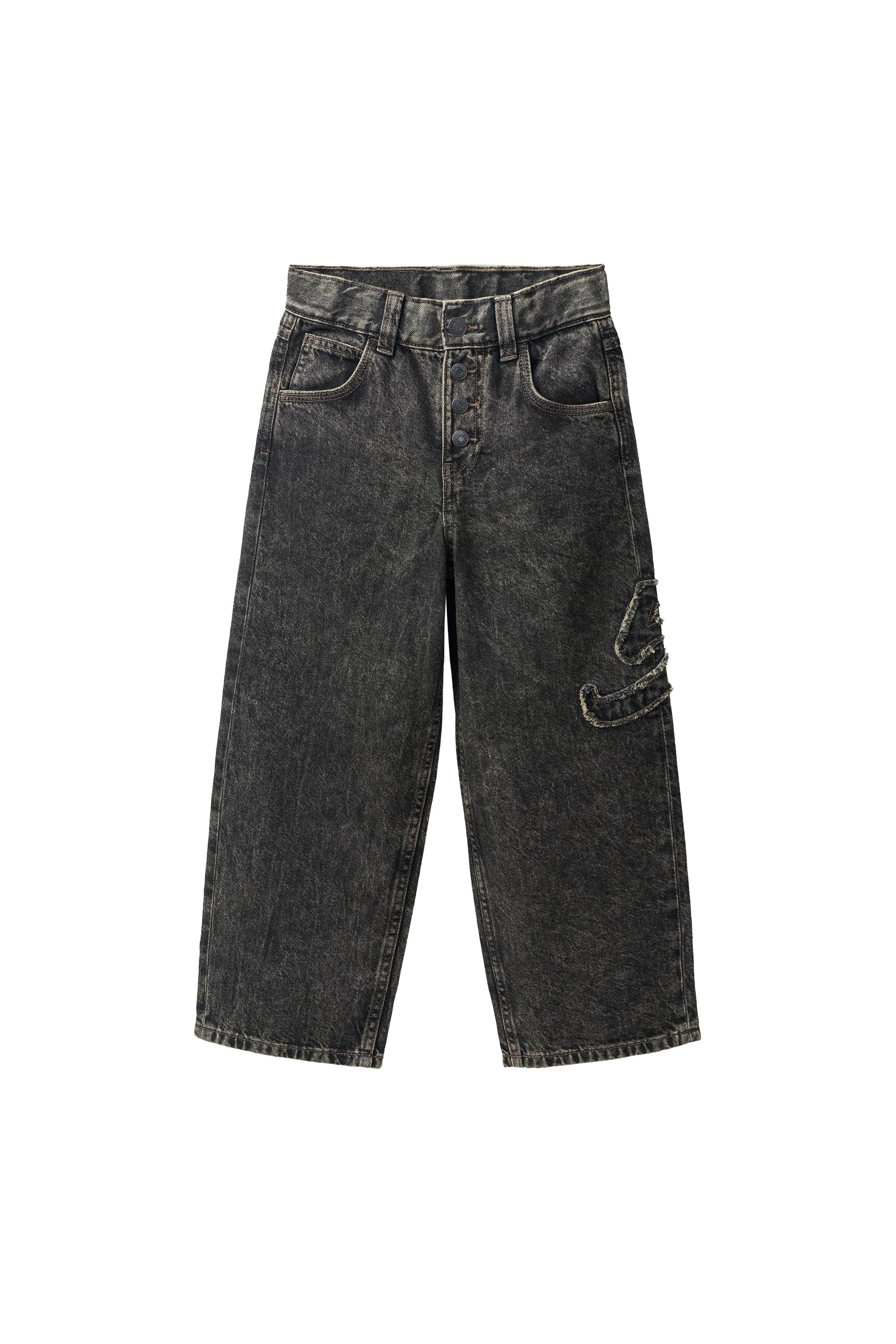 WIDE-LEG BUTTONED JEANS — ZARA