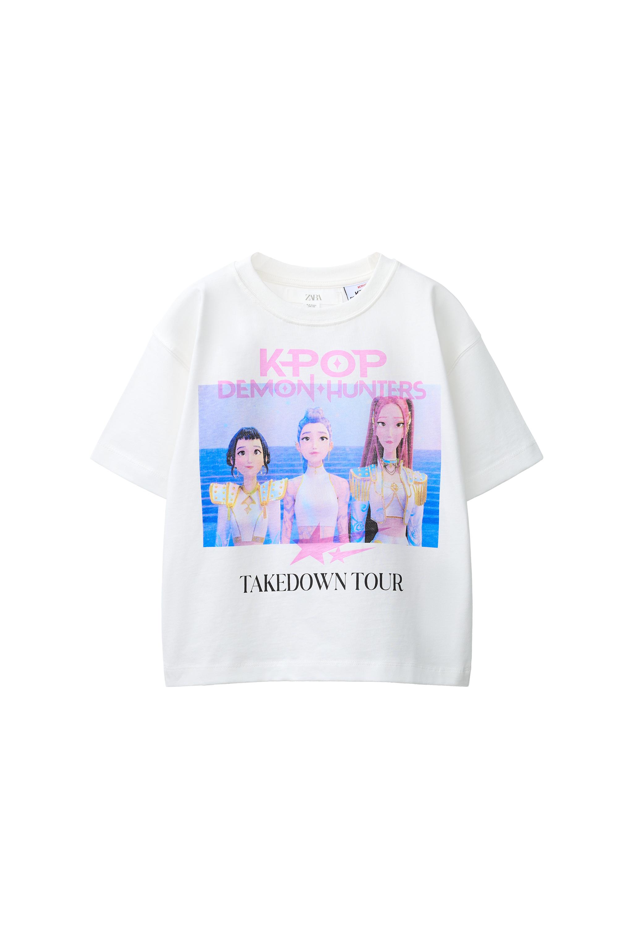 Футболка с принтом KPOP DEMON HUNTERS™ NETFLIX © — ZARA