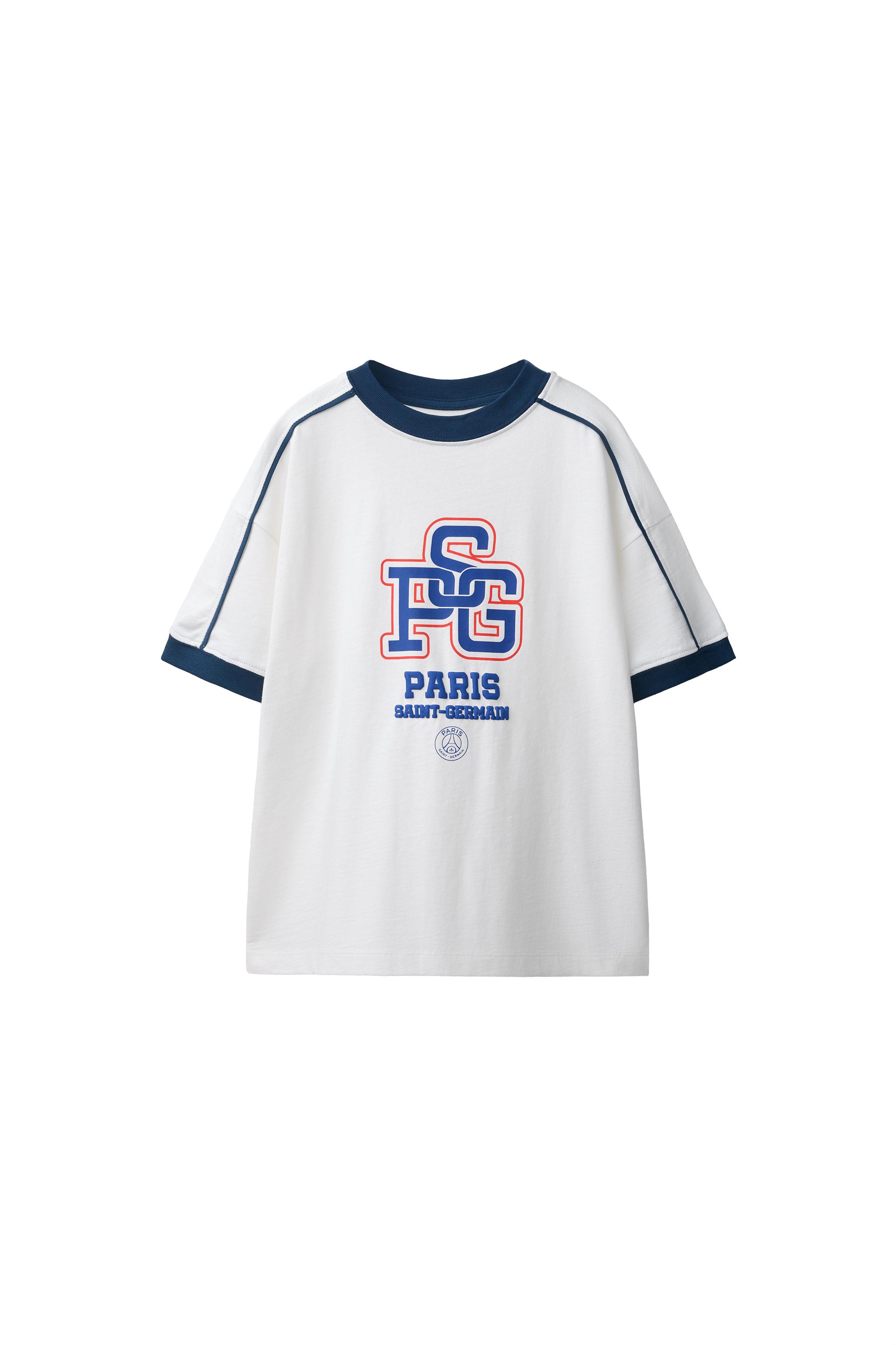 Футболка с принтом PSG ® — ZARA