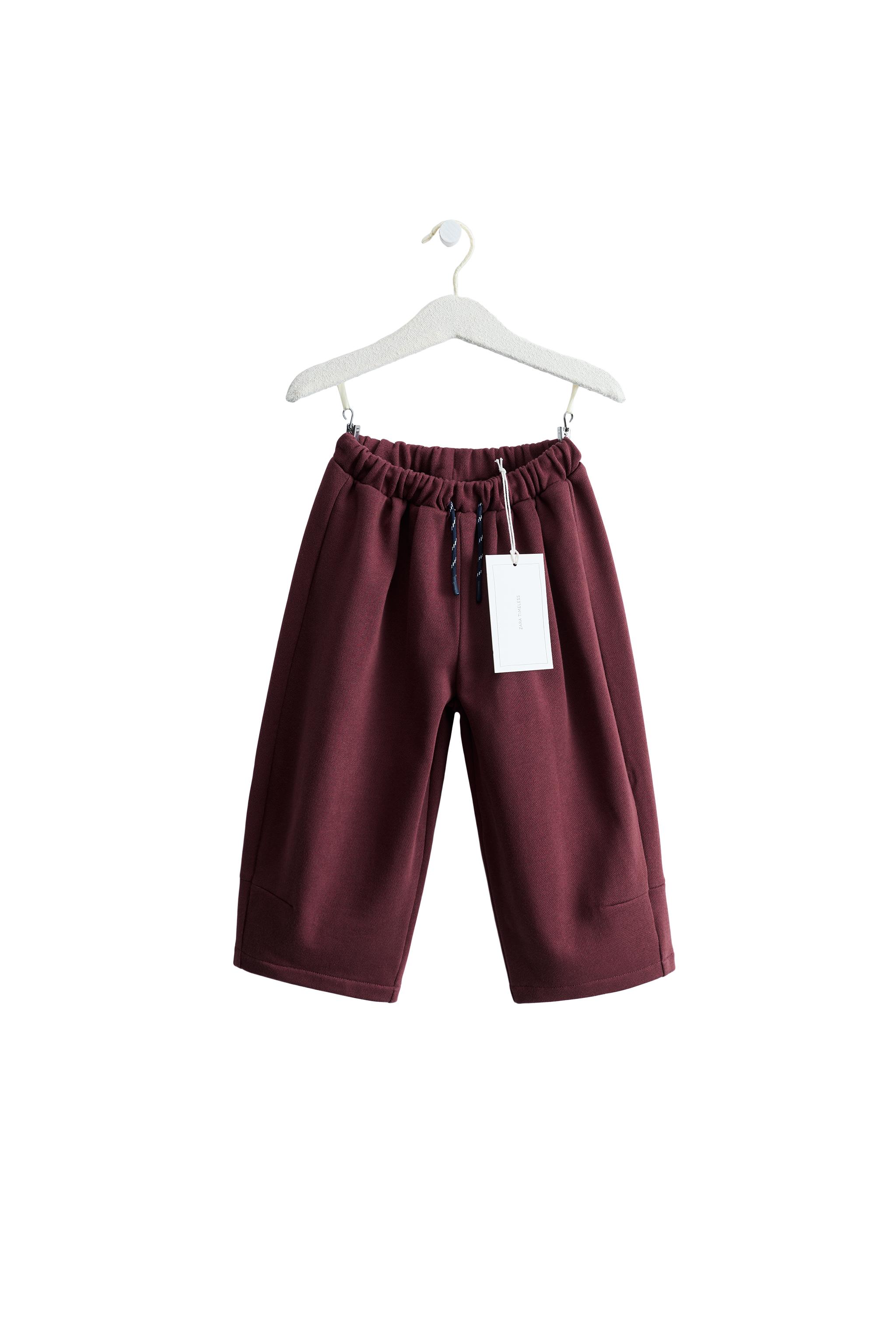 Брюки Timeless из плюша на эластичном поясе — ZARA