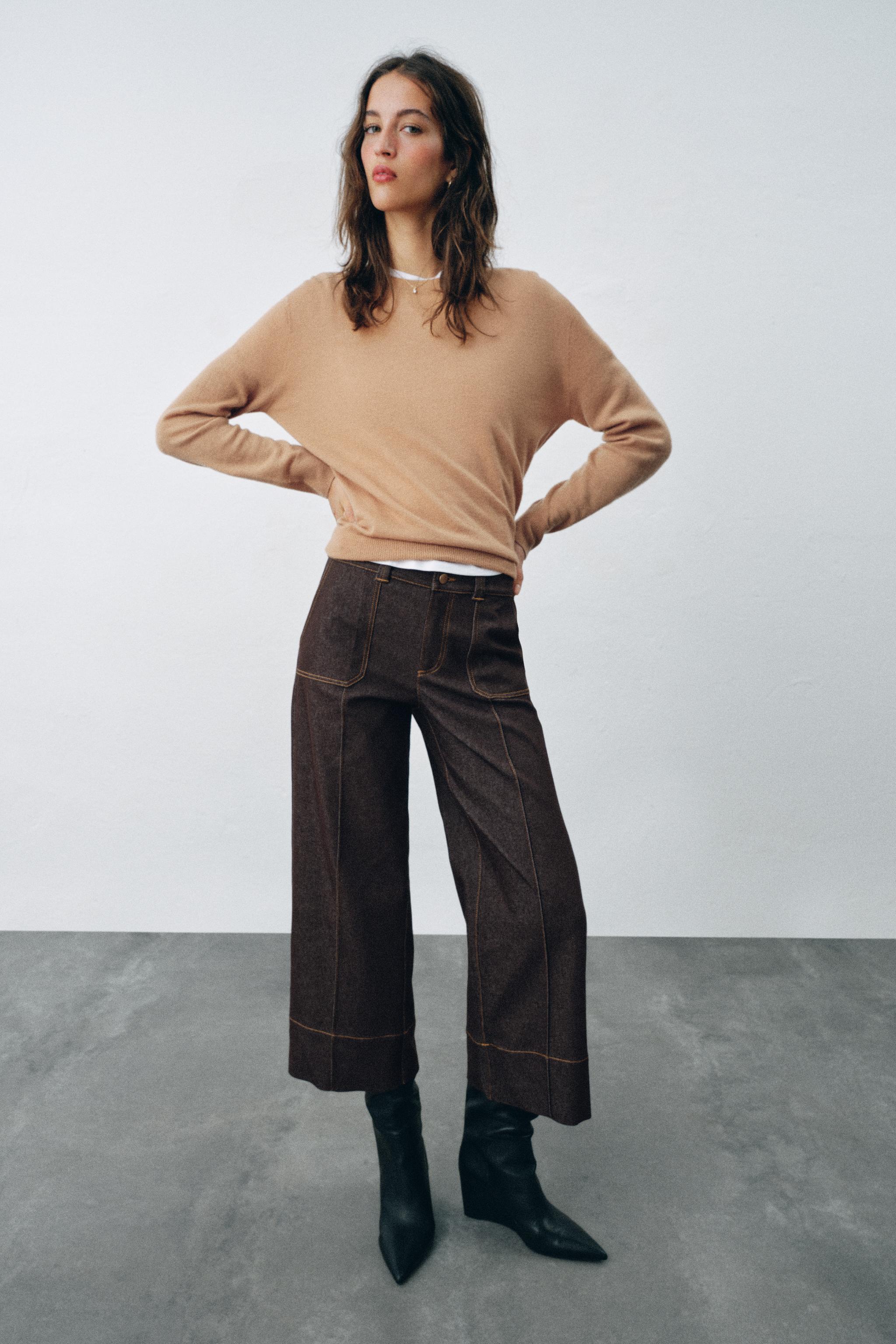 ДЖИНСЫ-КЮЛОТЫ Z1975 СО СРЕДНЕЙ ПОСАДКОЙ — ZARA
