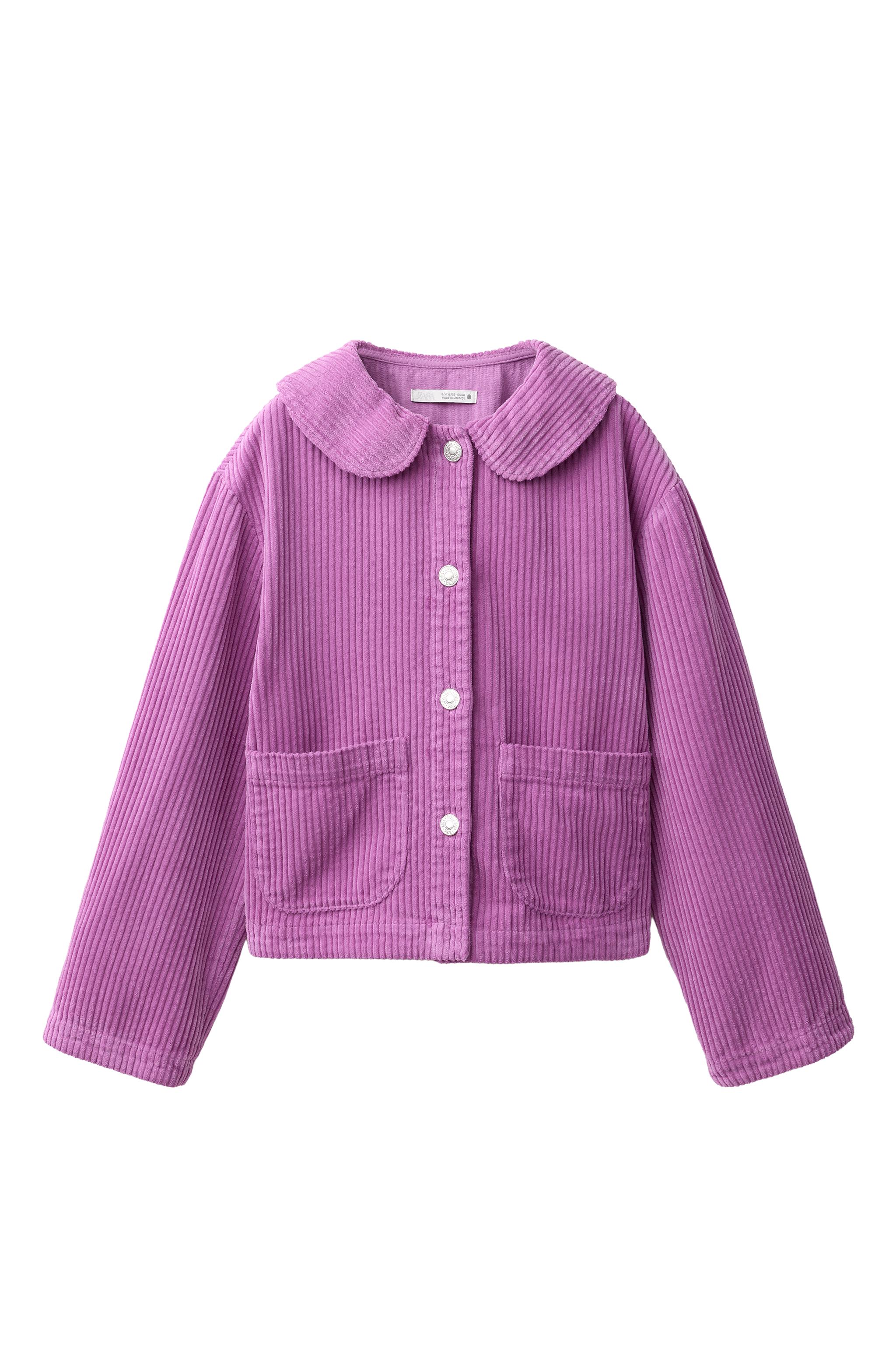 PLAIN CORDUROY OVERSHIRT — ZARA