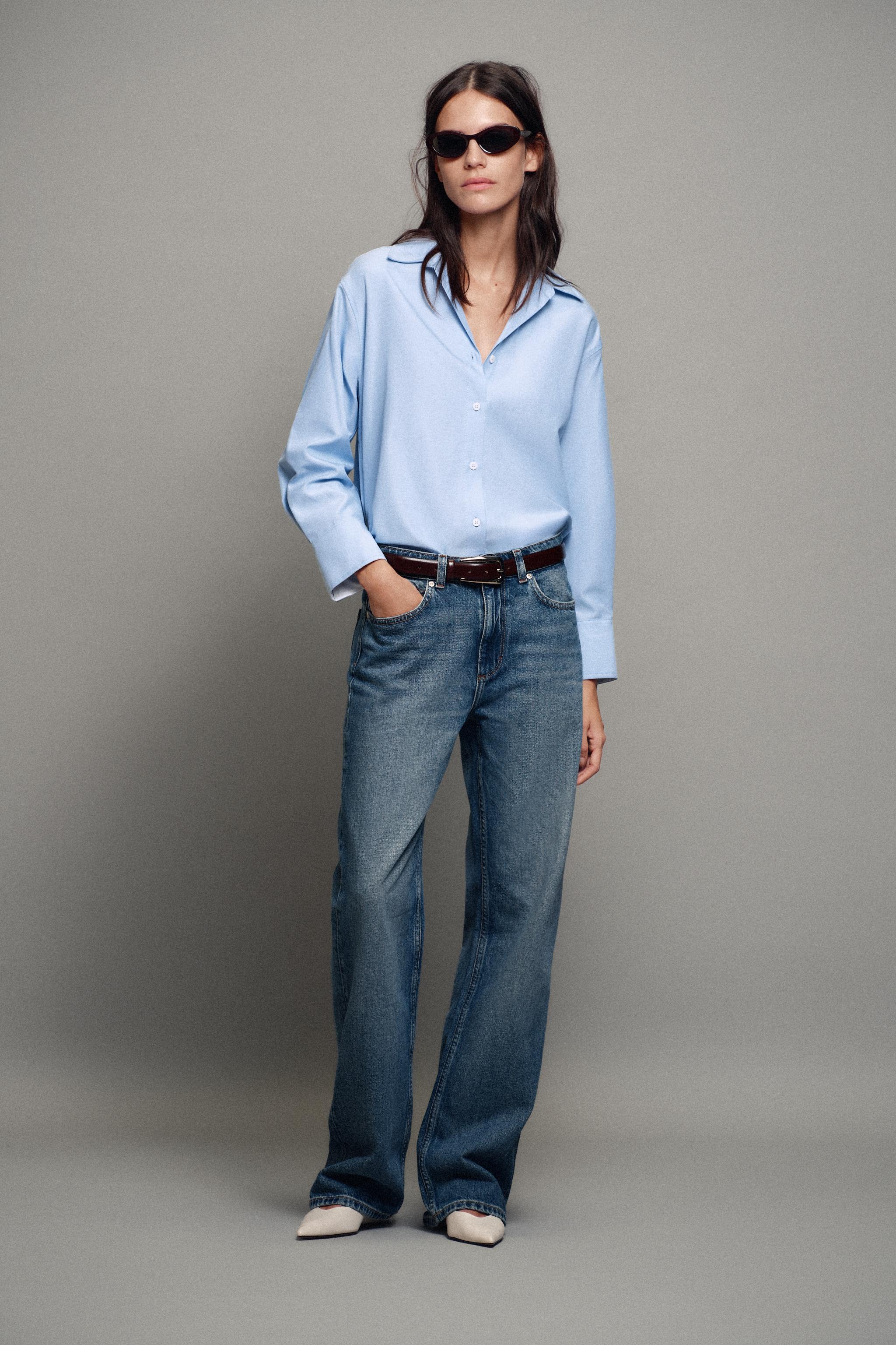 Рубашка классического кроя из оксфорда — ZARA