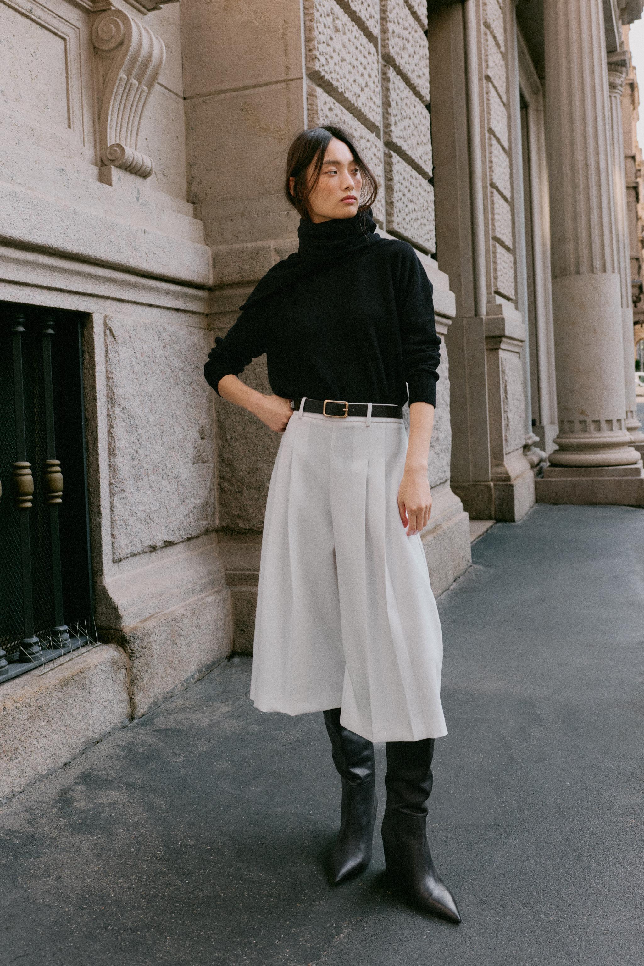 Длинные бермуды с ремнём — ZARA