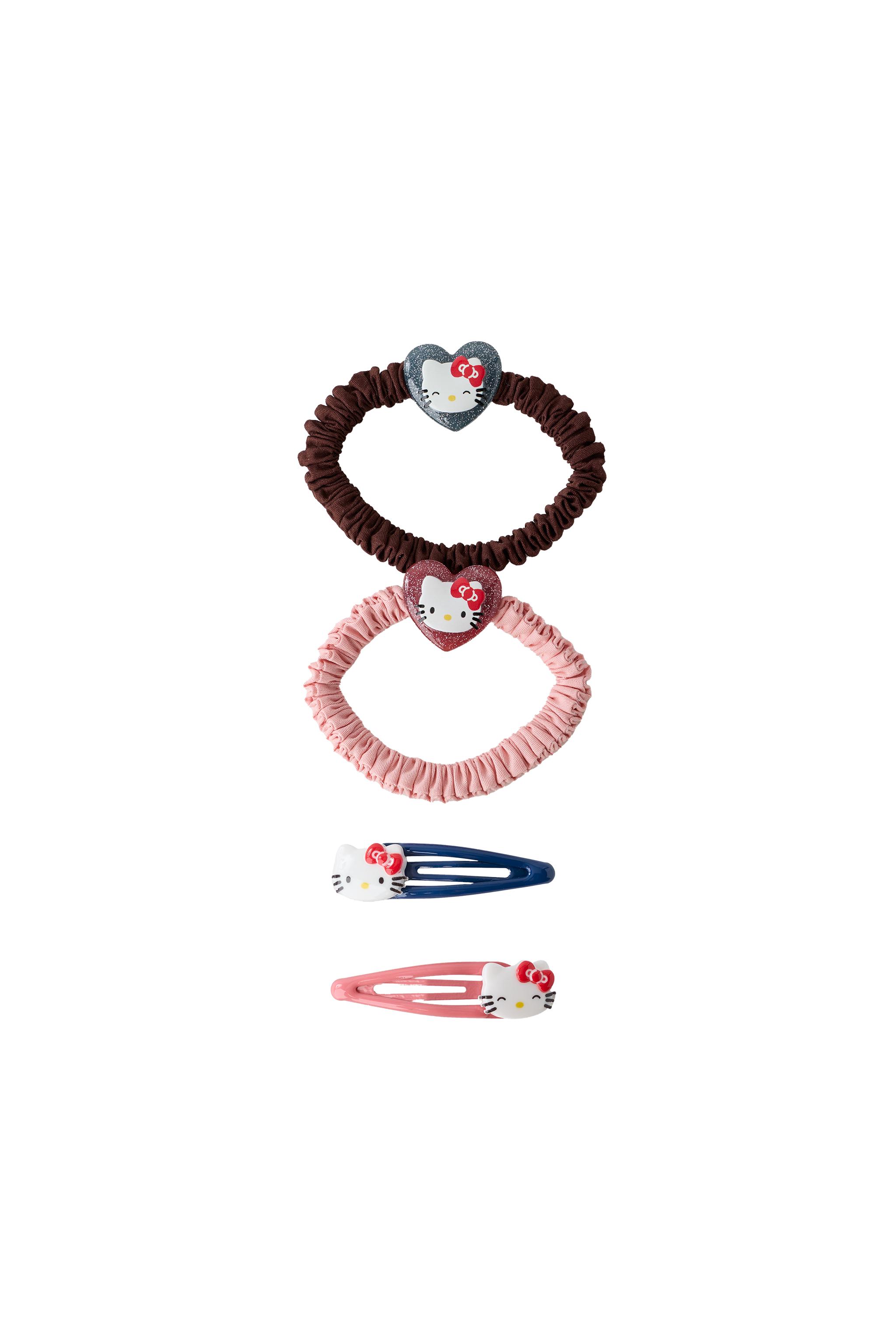 Набор из 2 резинок для волос и 2 заколок HELLO KITTY © SANRIO — ZARA