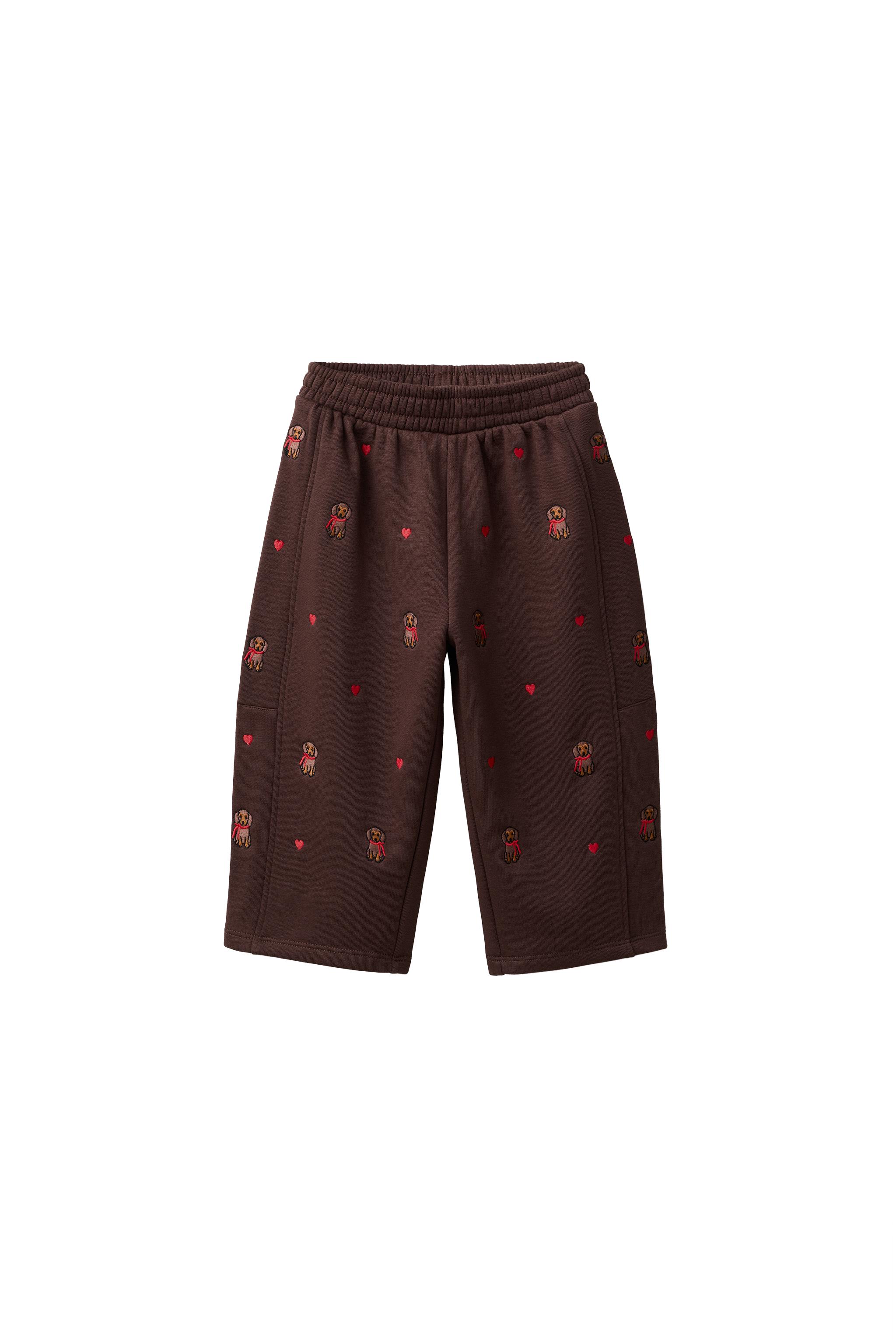 WIDE-LEG PUPPY PLUSH TROUSERS — ZARA
