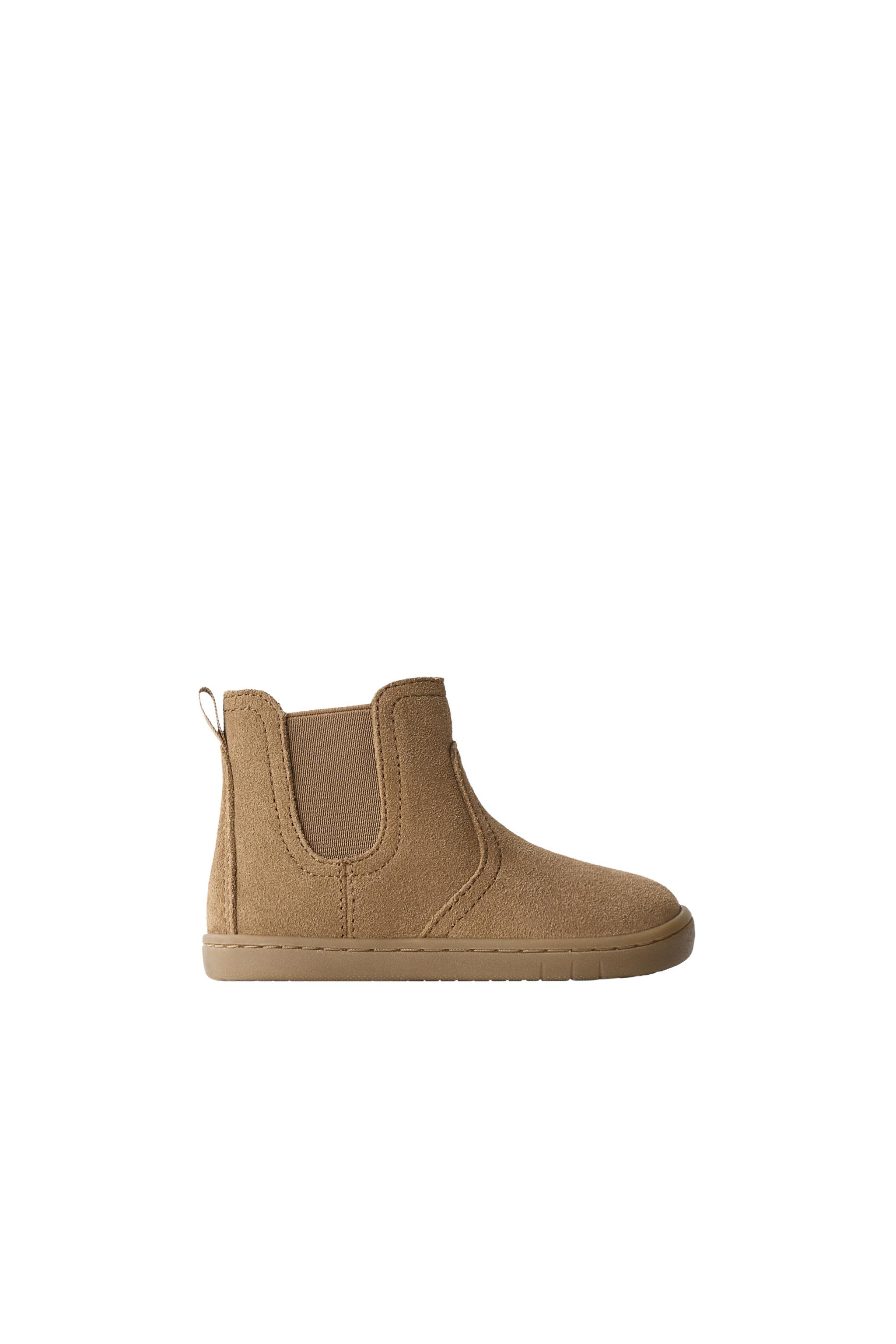 Кожаные ботильоны босоножки — ZARA
