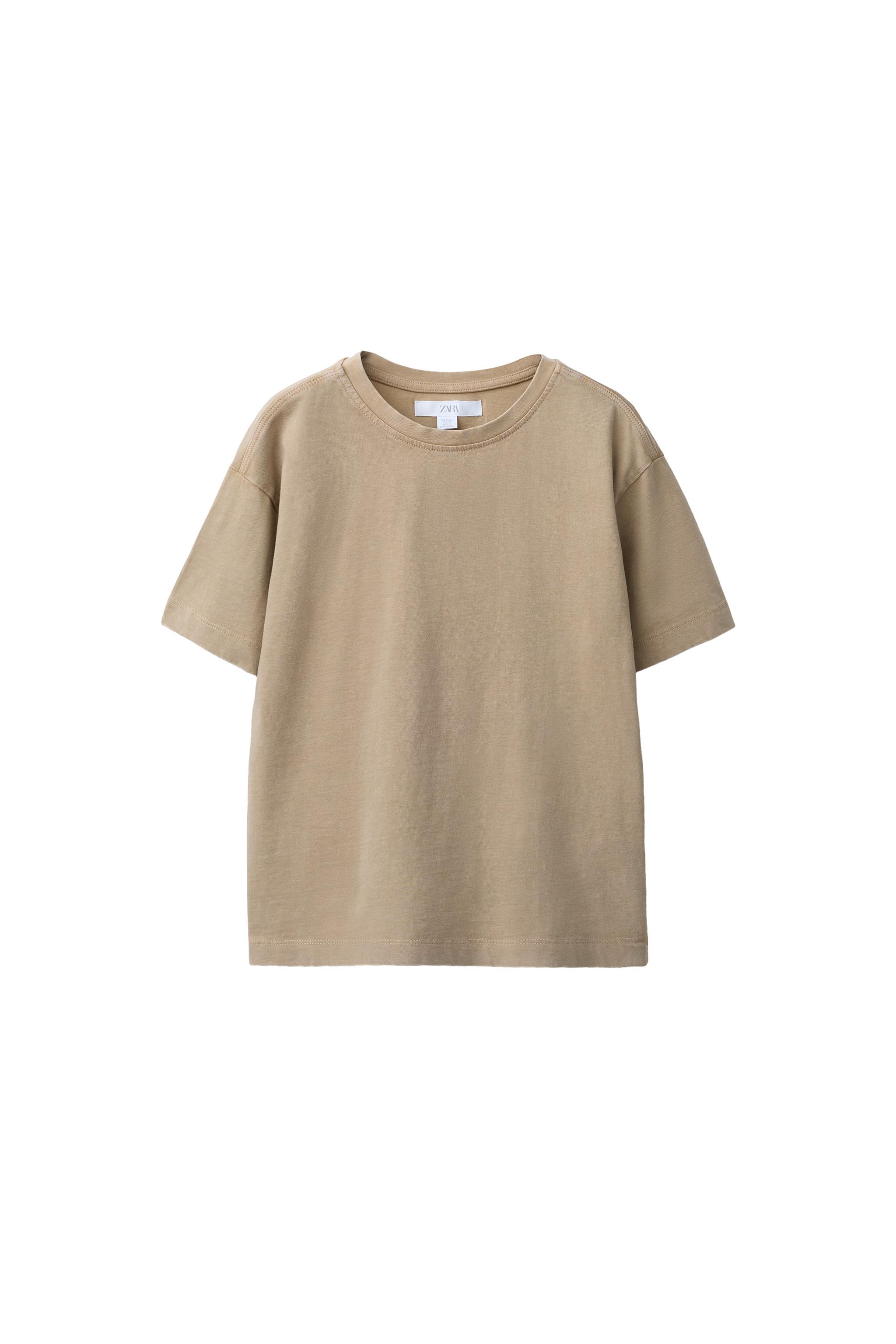 Базовая футболка с эффектом выцветания — ZARA