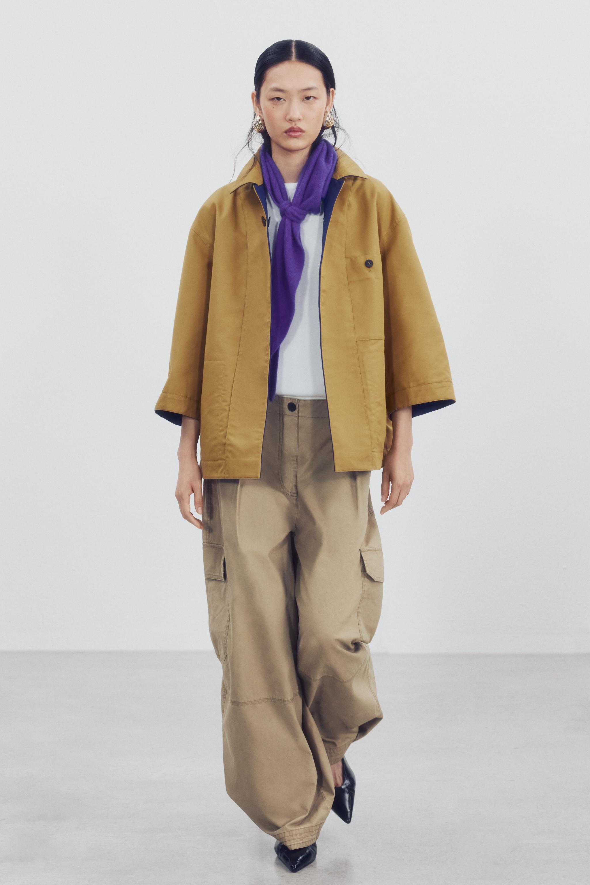 ZW COLLECTION REVERSIBLE SHORT TRENCH COAT — ZARA