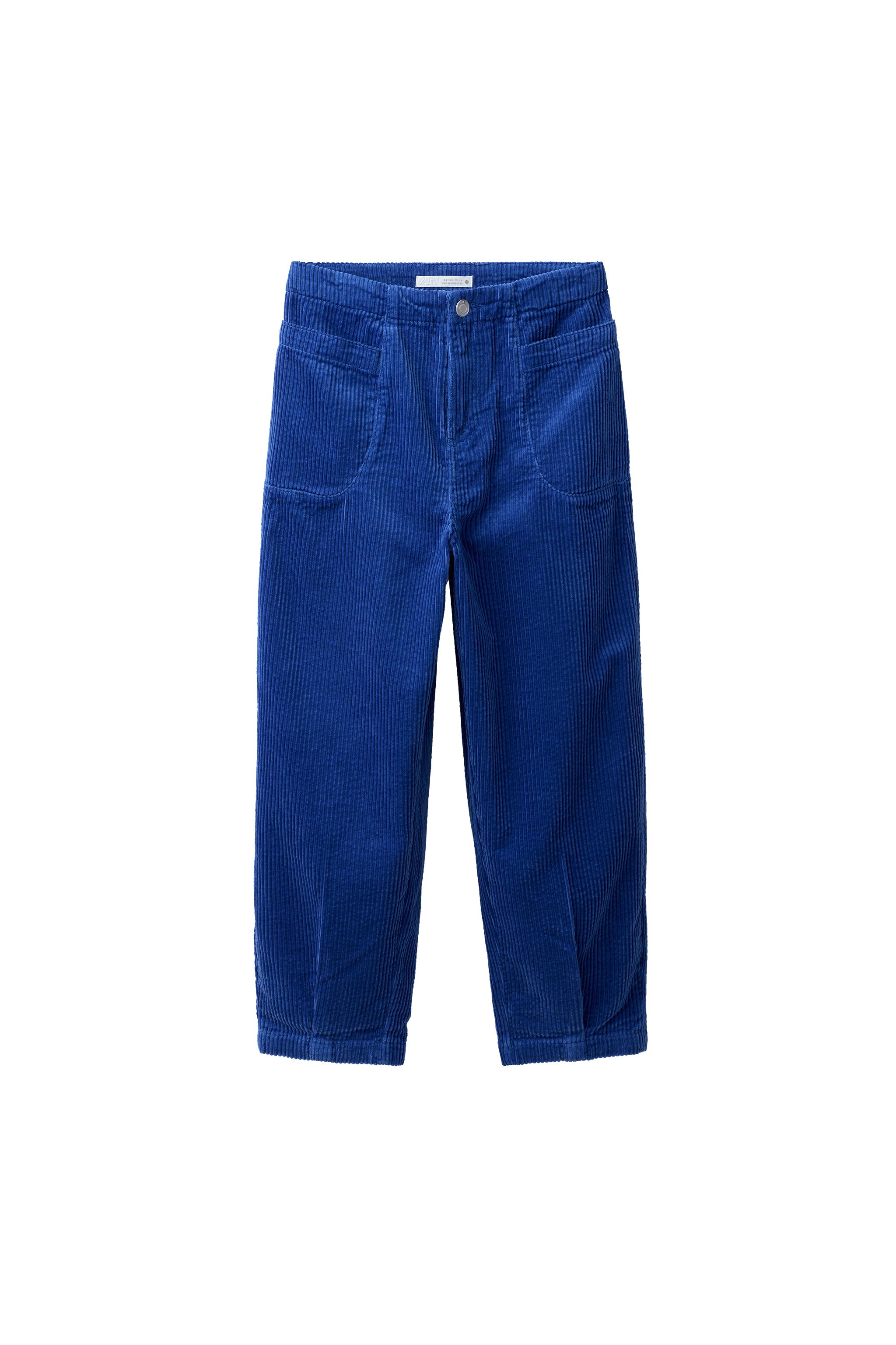 BARREL CORDUROY TROUSERS — ZARA