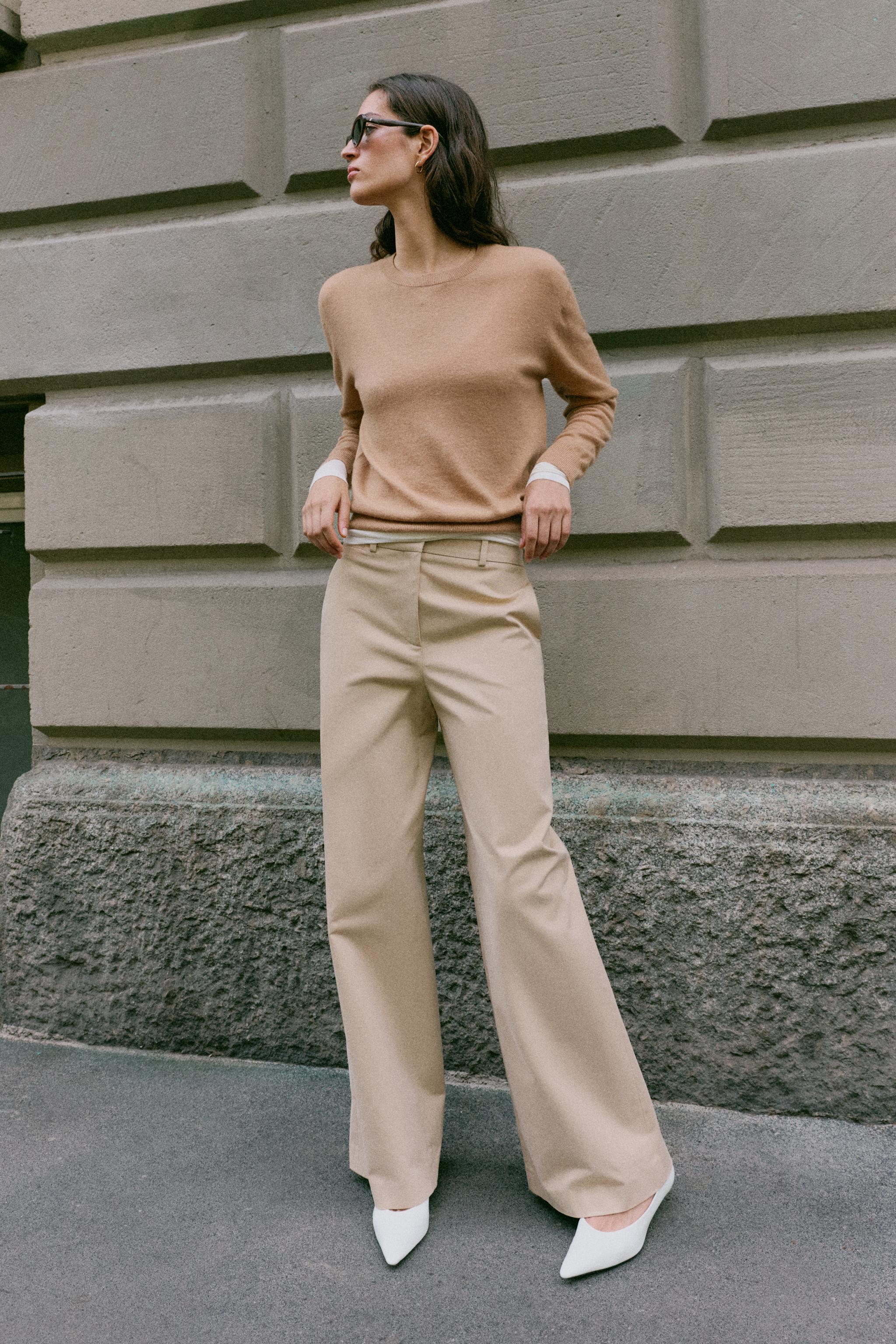 ШИРОКИЕ БРЮКИ С ВЫСОКОЙ ПОСАДКОЙ — ZARA