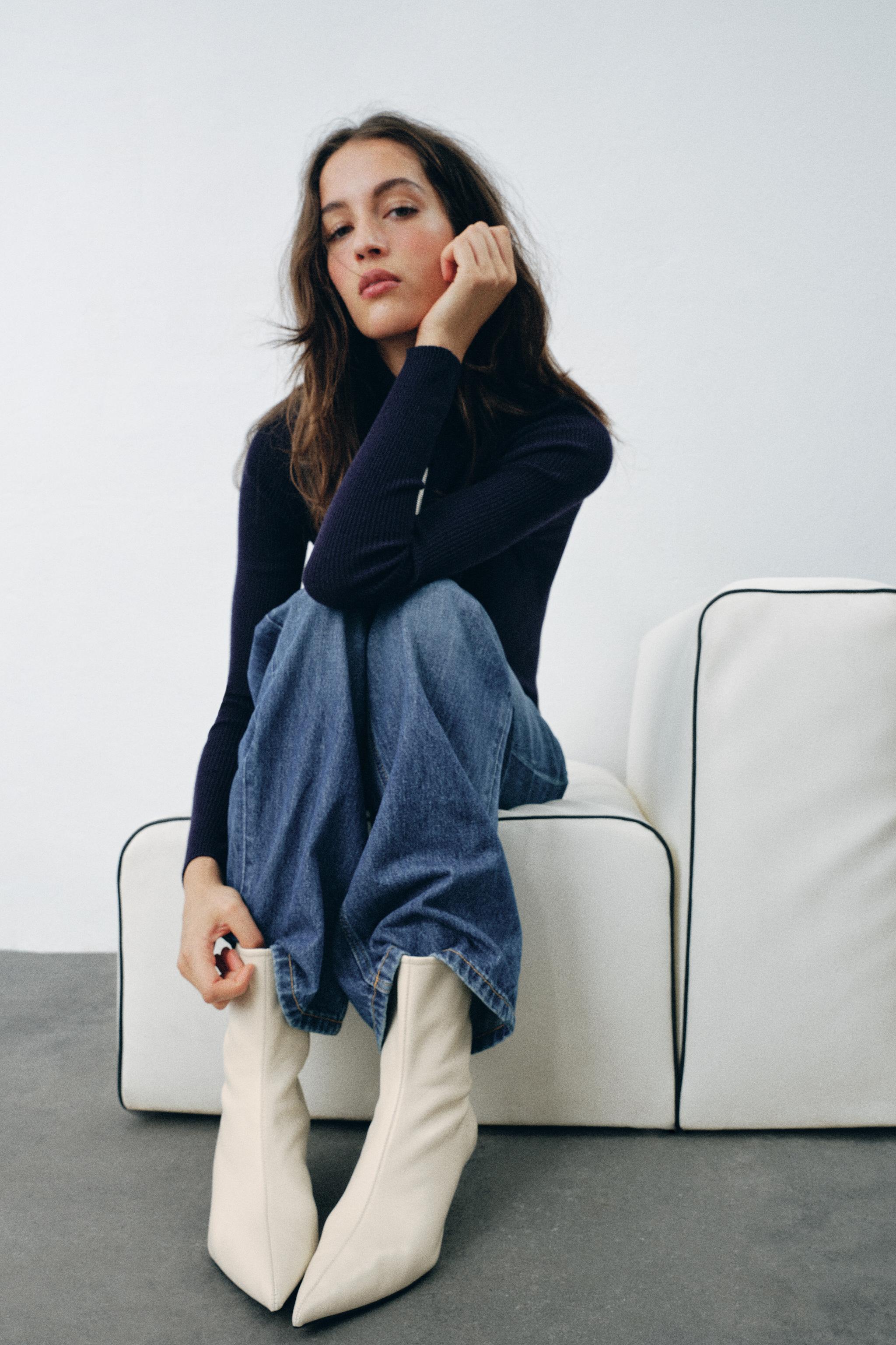 КОЖАНЫЕ БОТИЛЬОНЫ — ZARA