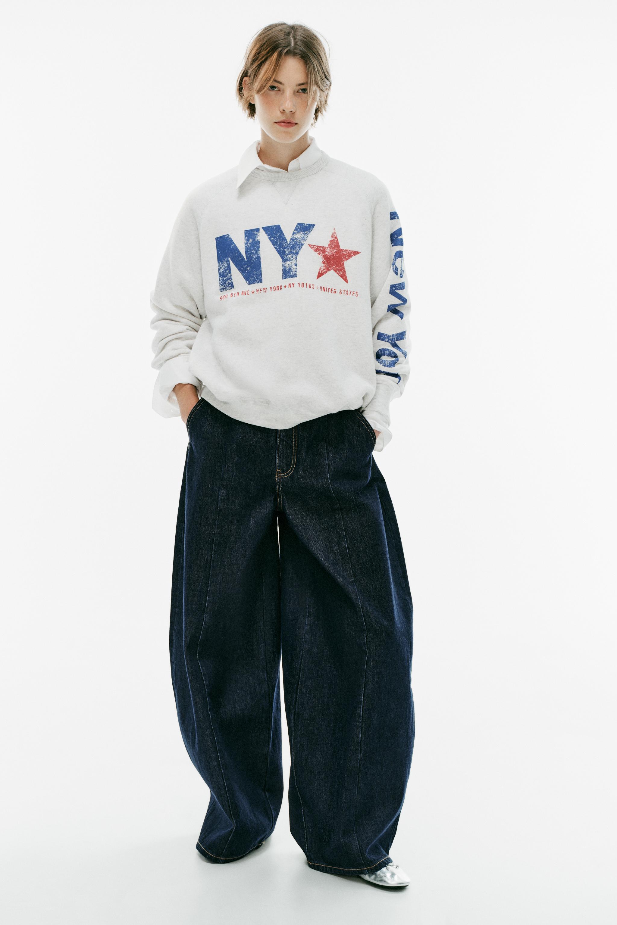 ТОЛСТОВКА ОВЕРСАЙЗ С НАДПИСЬЮ — ZARA