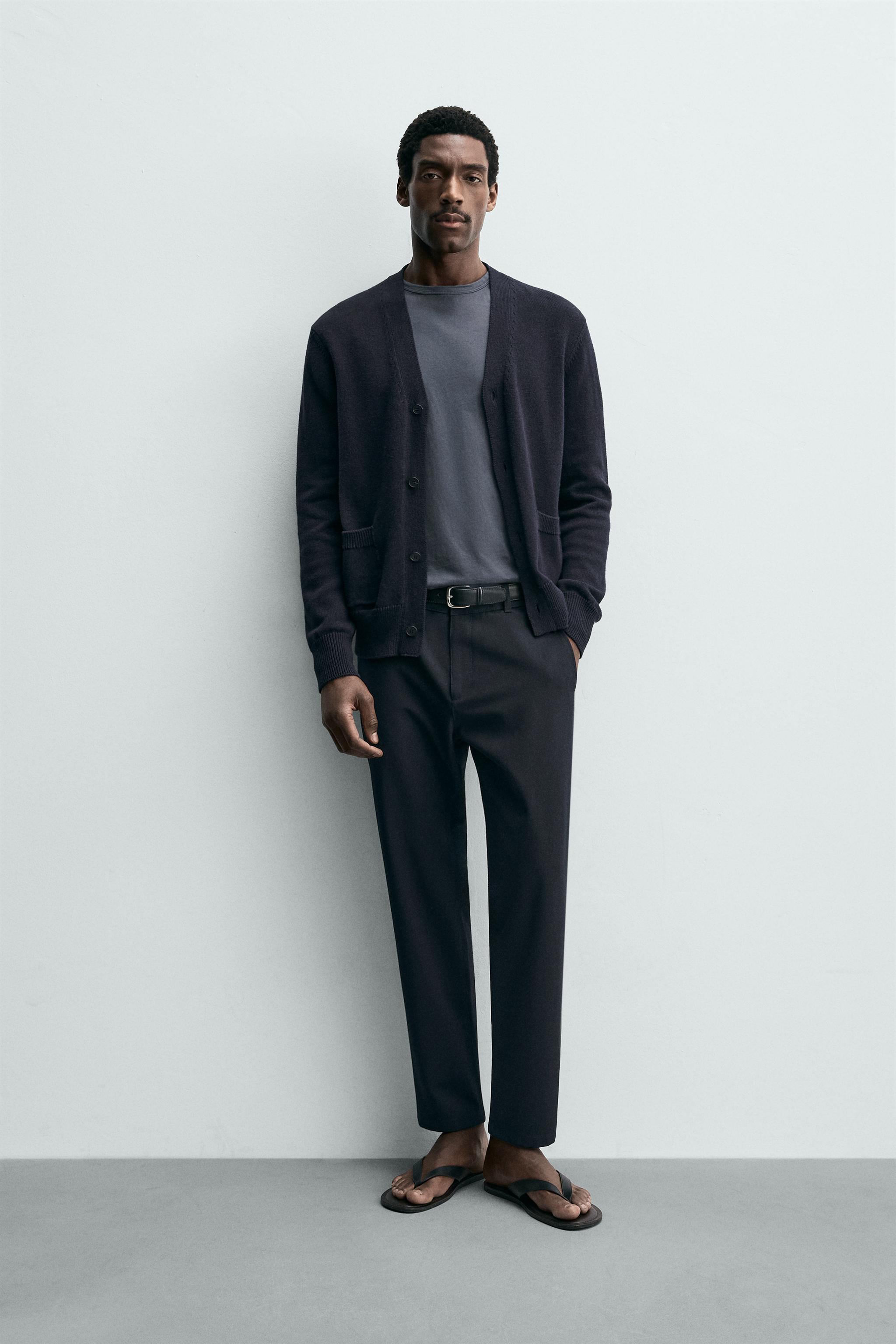 Фактурные брюки-чинос комфортного кроя — ZARA