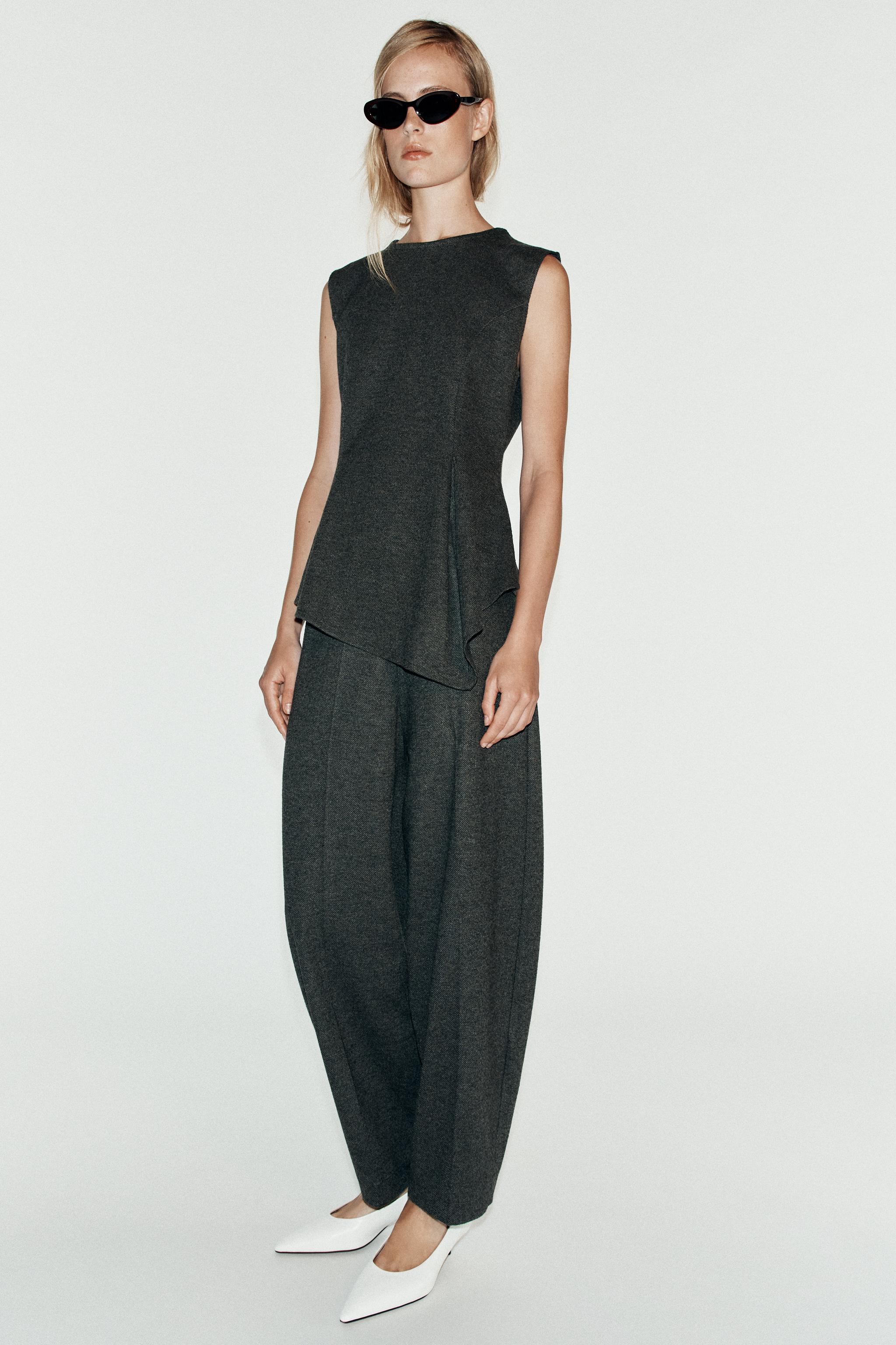 МЯГКИЕ БРЮКИ CARROT FIT — ZARA