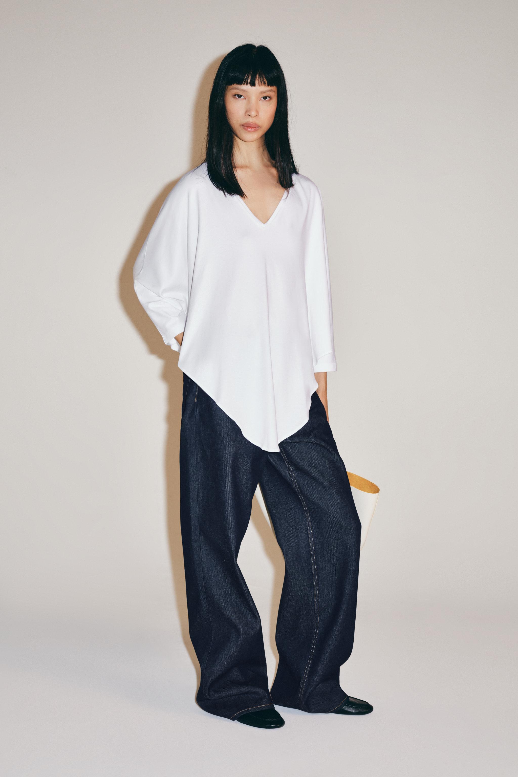 Футболка-плащ из хлопка SUPIMA® — ZARA