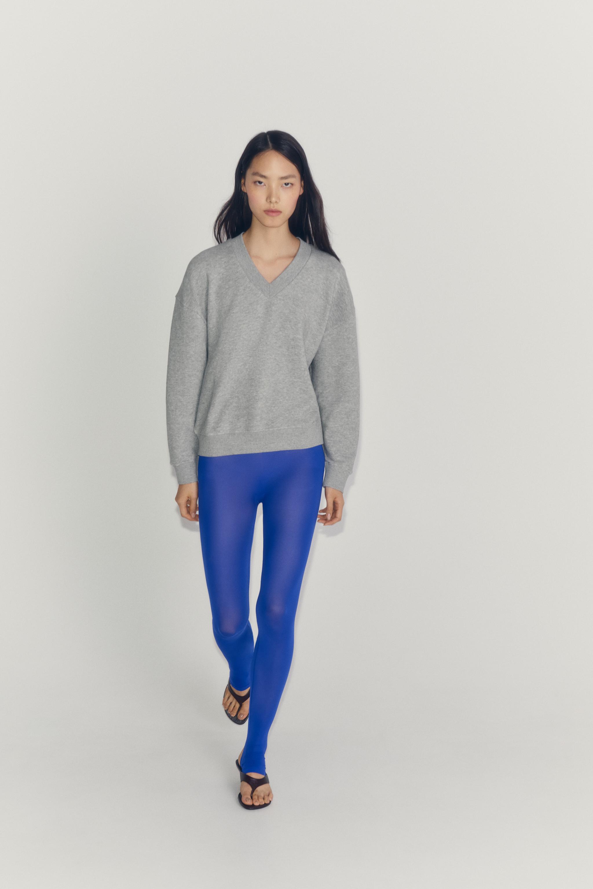 Свитшот с V-образным вырезом — ZARA