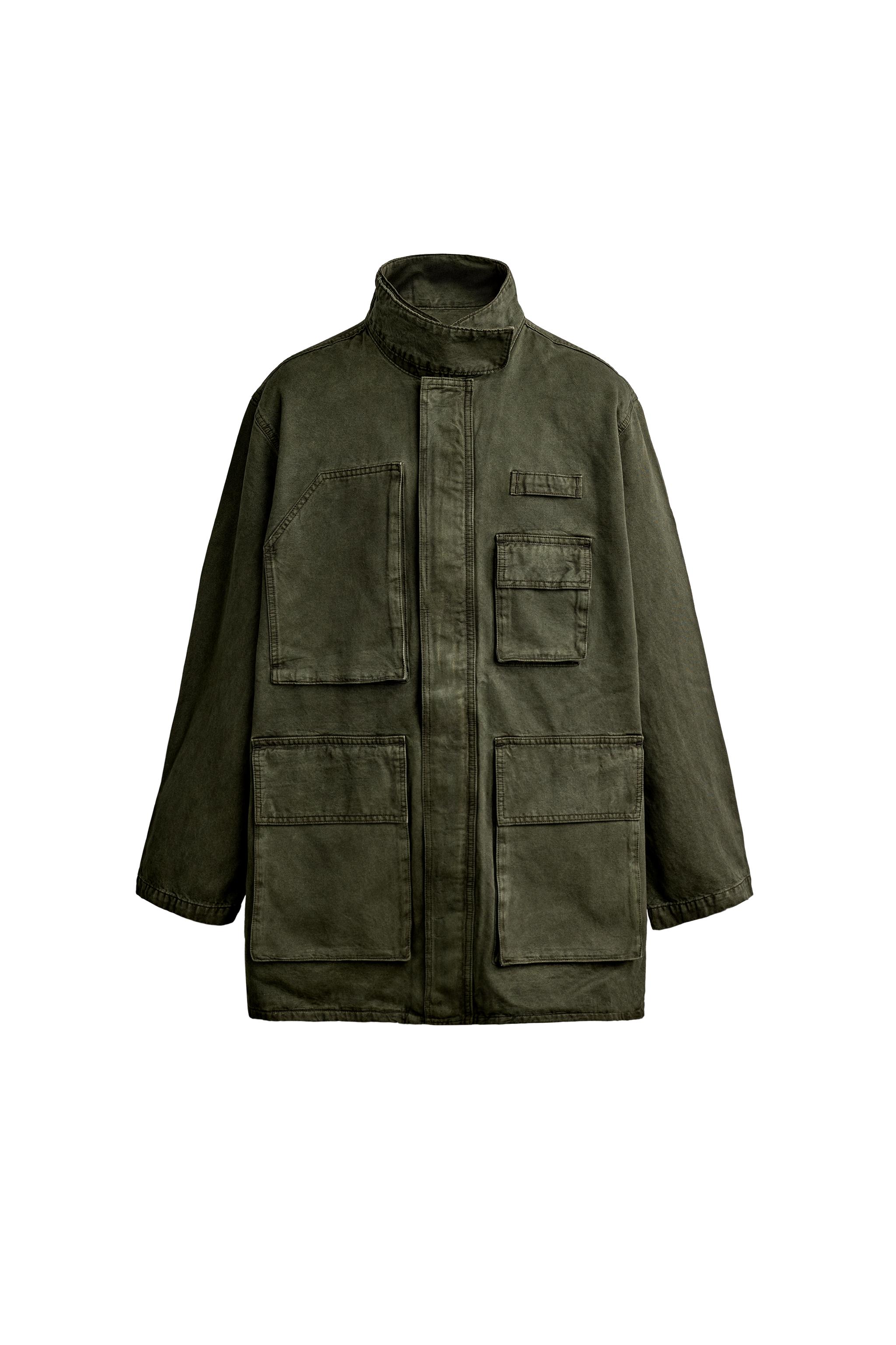 WASHED LYOCELL - COTTON PARKA — ZARA