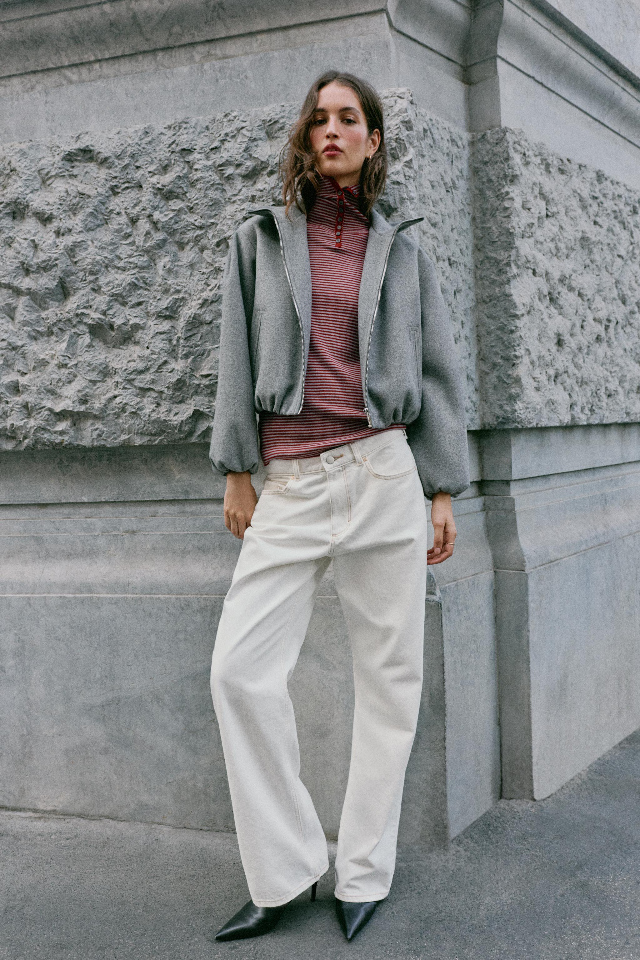 Мягкий бомбер — ZARA