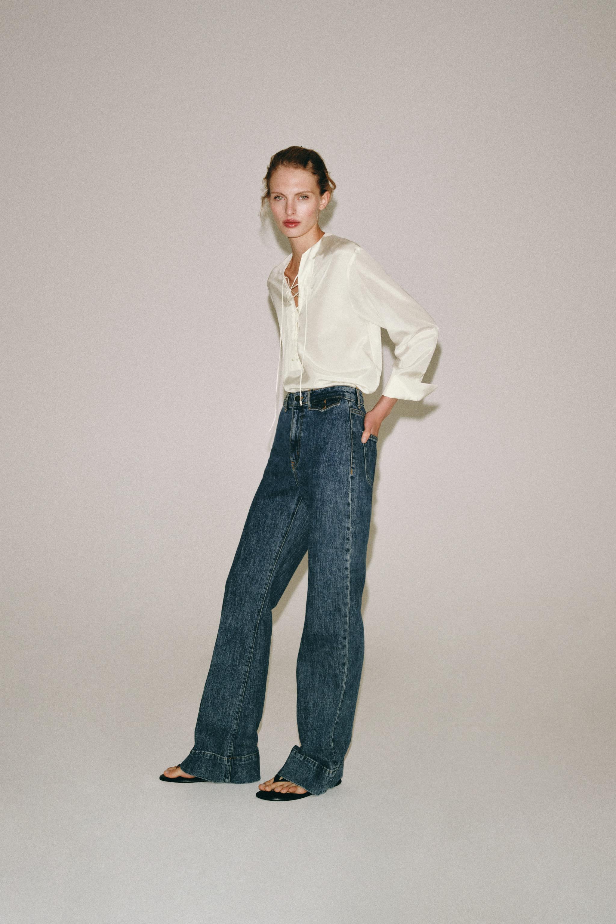 РУБАШКА ИЗ 100% ШЕЛКА — ZW COLLECTION — ZARA