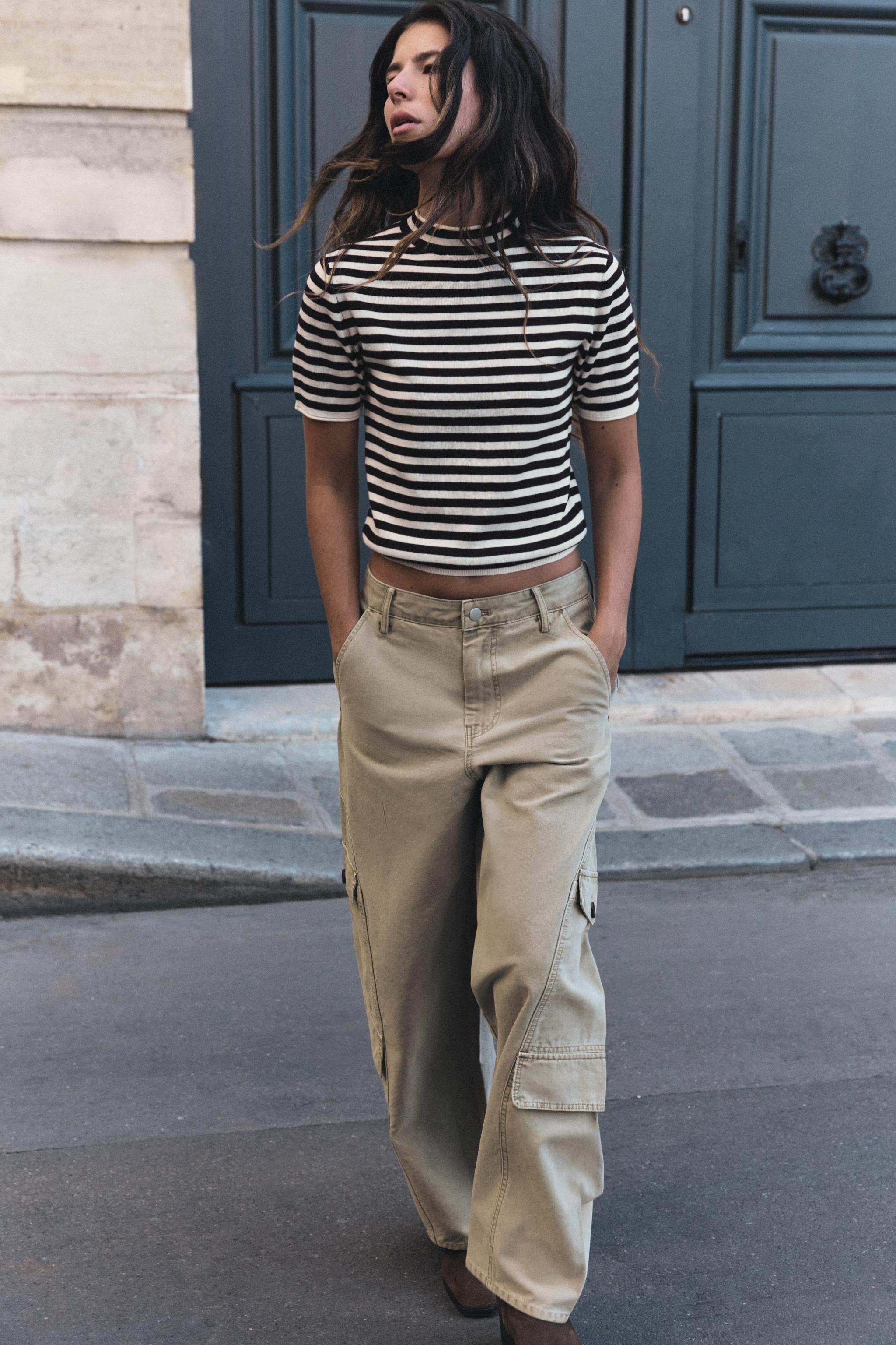 STRIPED KNIT TOP — ZARA
