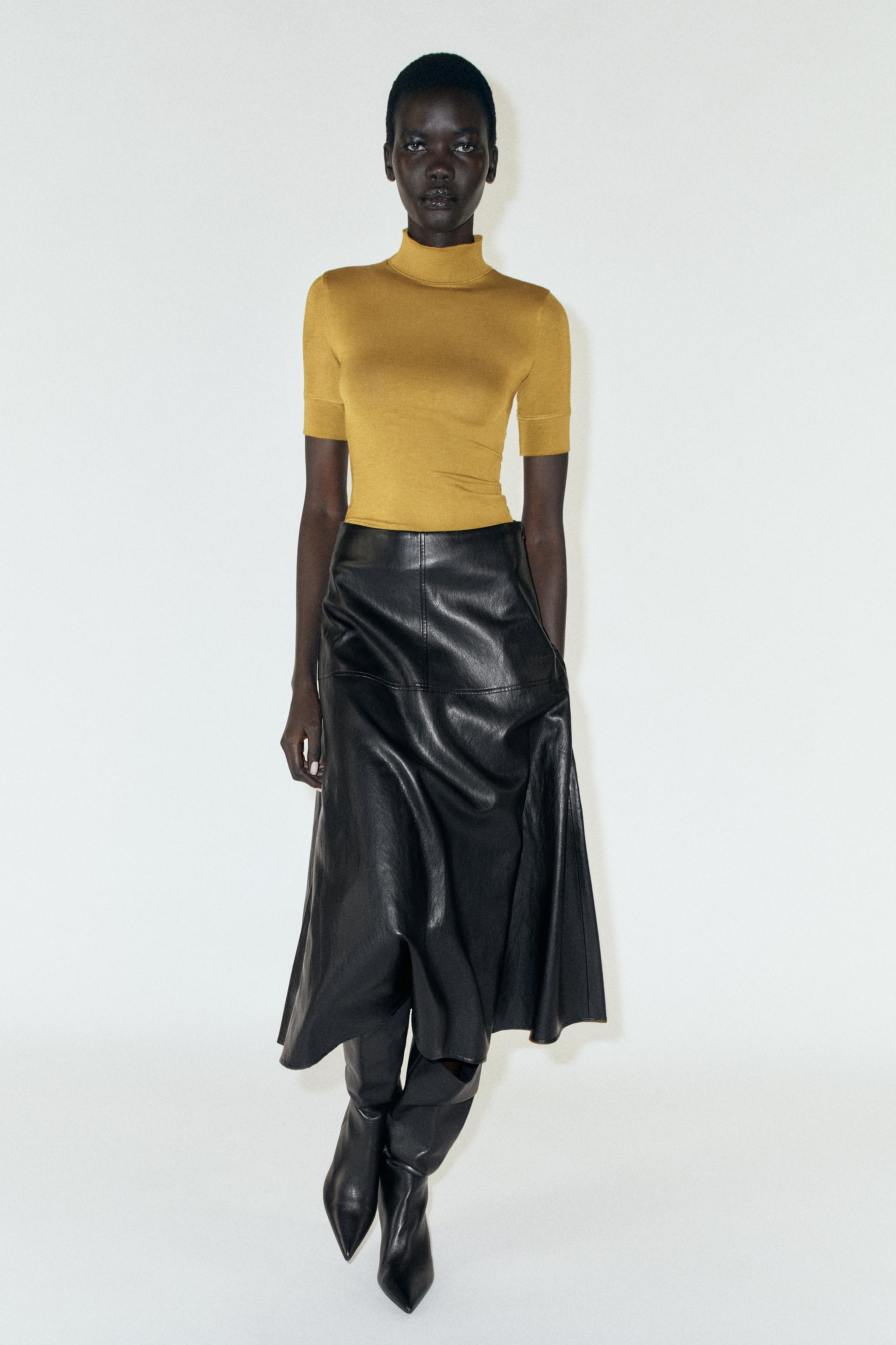 HIGH NECK TOP — ZARA